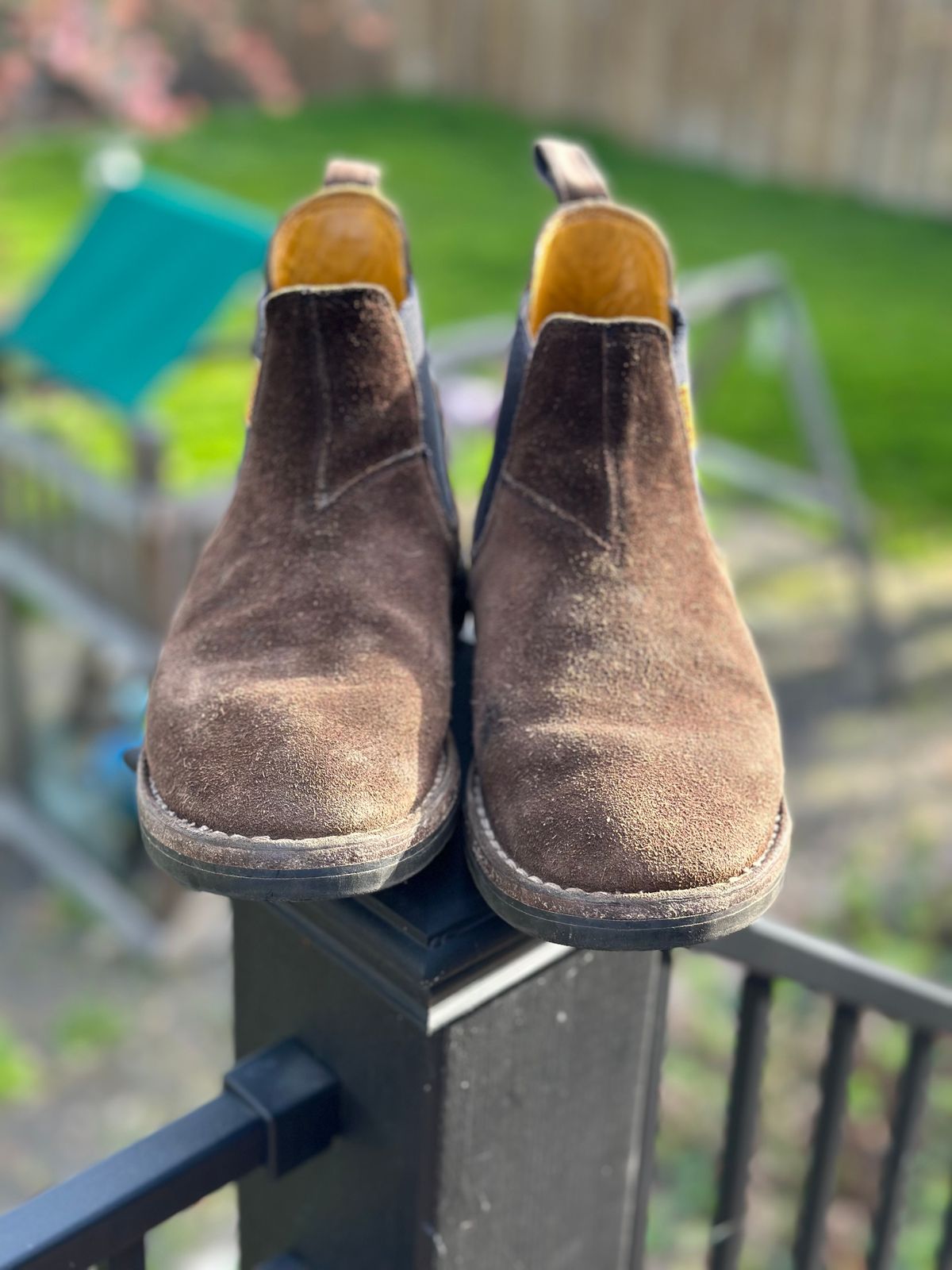 Photo by eschaye on April 5, 2026 of the Jim Green Stockman in Houston Brown Rough Out.