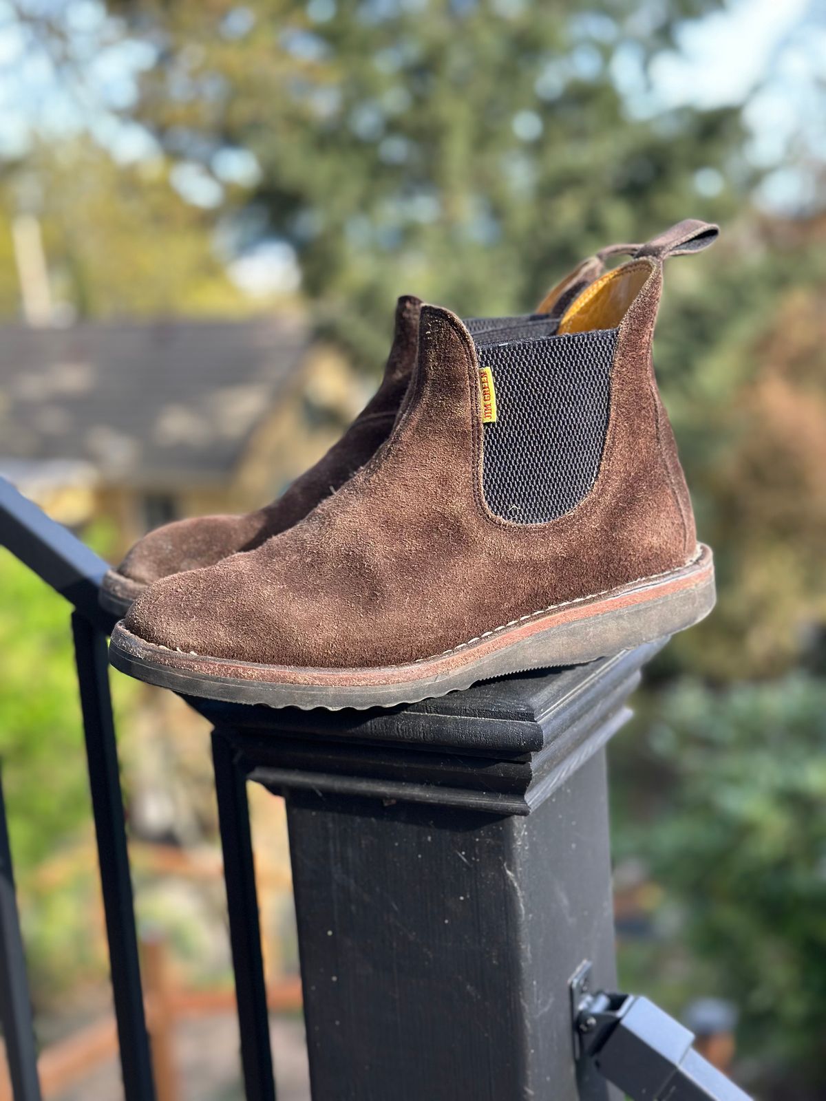 Photo by eschaye on April 5, 2026 of the Jim Green Stockman in Houston Brown Rough Out.