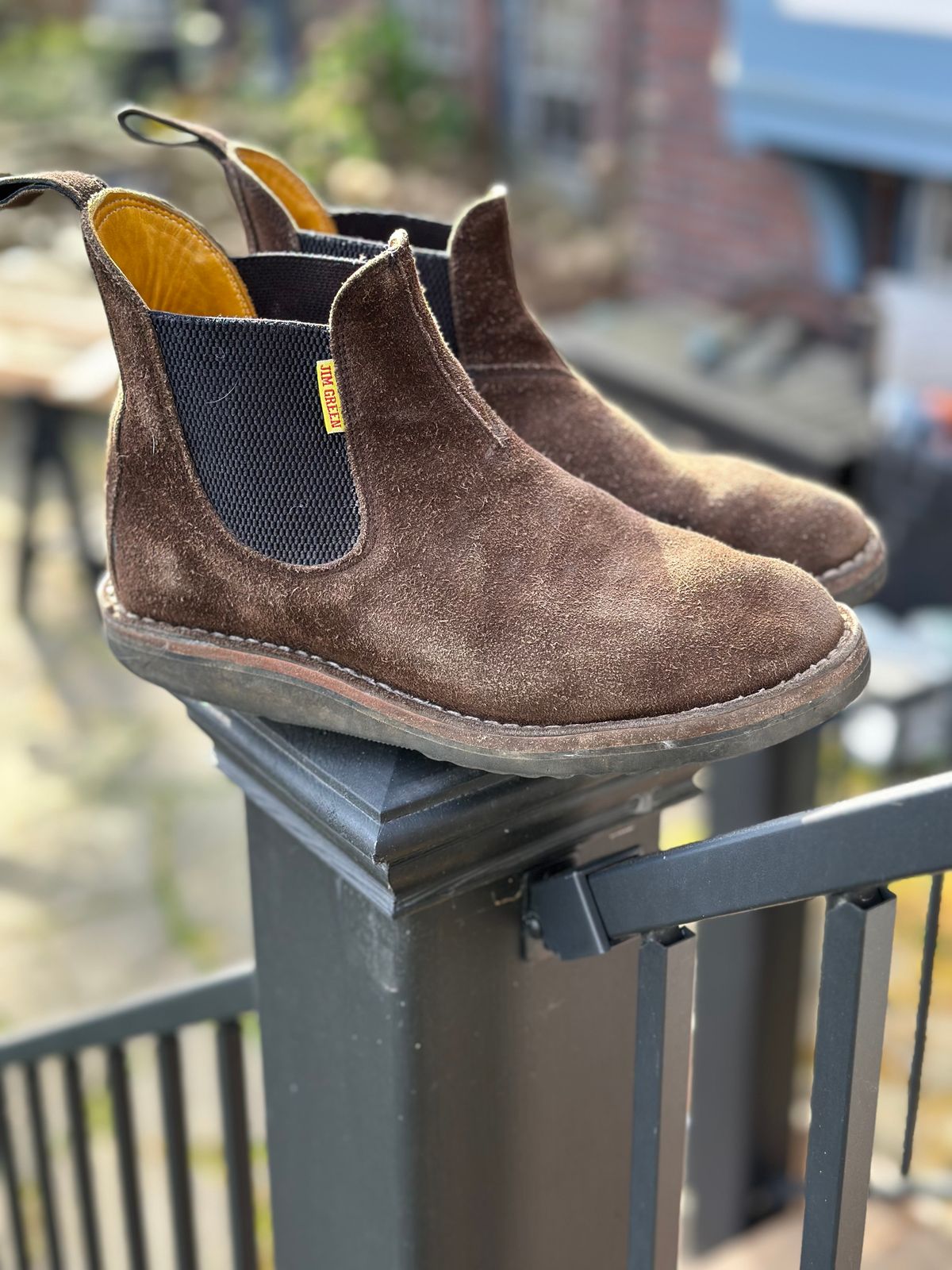 Photo by eschaye on April 5, 2026 of the Jim Green Stockman in Houston Brown Rough Out.