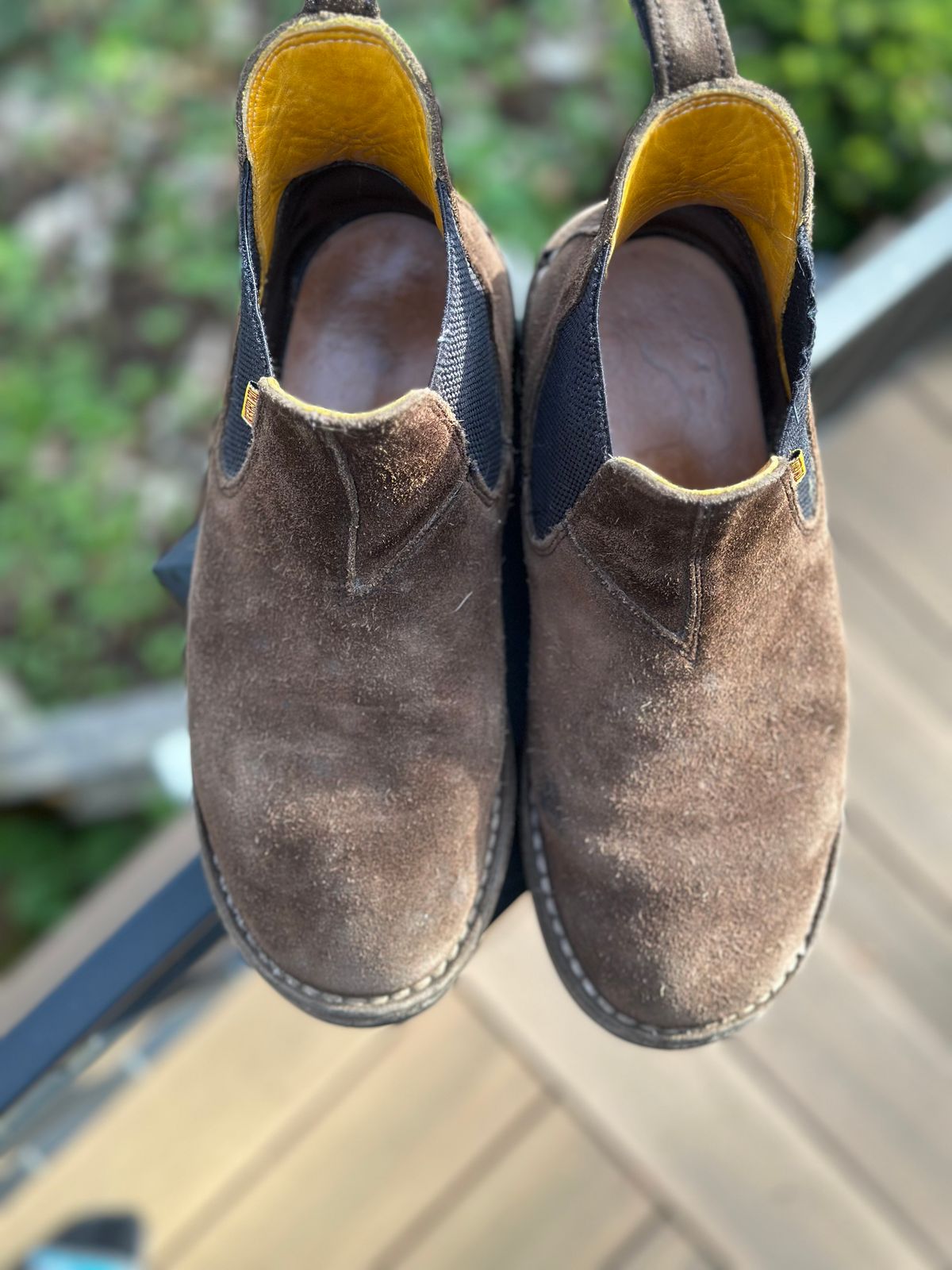 Photo by eschaye on April 5, 2026 of the Jim Green Stockman in Houston Brown Rough Out.