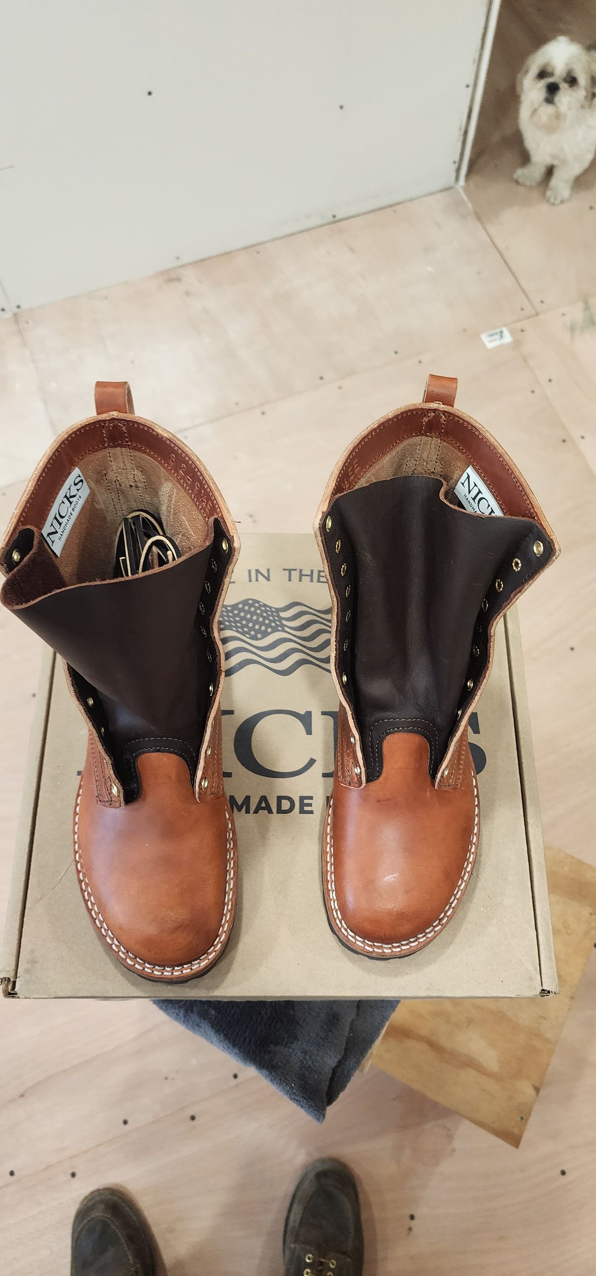 Photo by Tankman613 on October 2, 2024 of the Nicks DomePro in Wickett & Craig Natural Veg Tan.