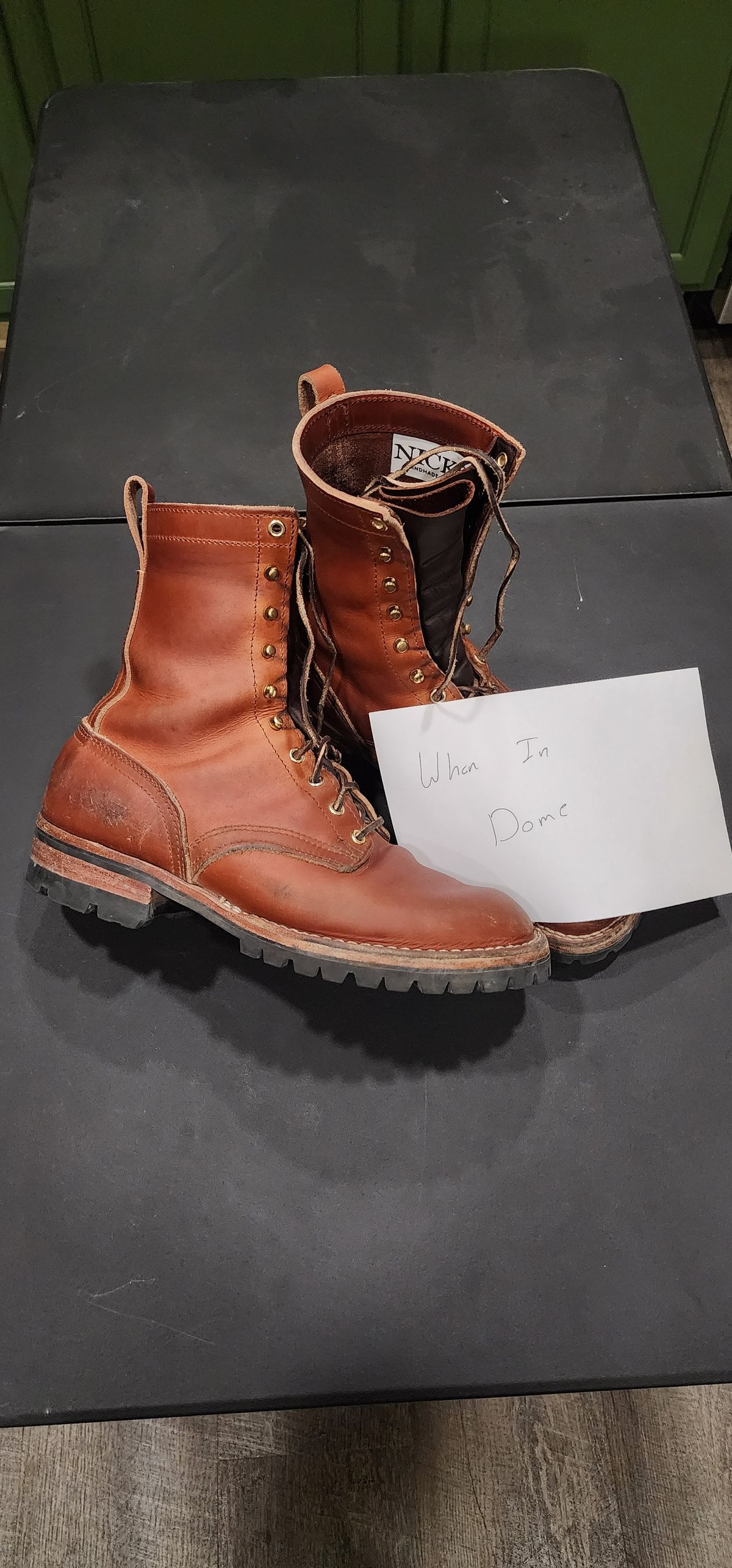 Photo by Tankman613 on November 2, 2024 of the Nicks DomePro in Wickett & Craig Natural Veg Tan.