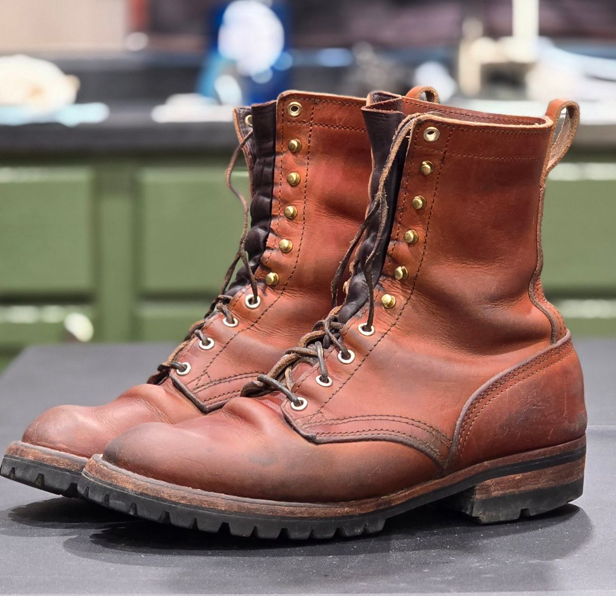 Photo by Tankman613 on April 1, 2025 of the Nicks DomePro in Wickett & Craig Natural Veg Tan.