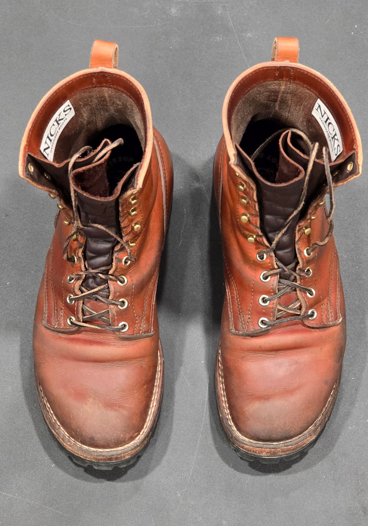 Photo by Tankman613 on April 1, 2025 of the Nicks DomePro in Wickett & Craig Natural Veg Tan.