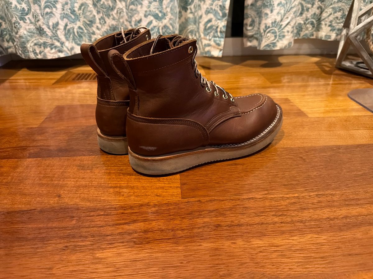 Photo by Weyland on March 11, 2026 of the Nicks Moc Toe in Seidel 1964 Brown.