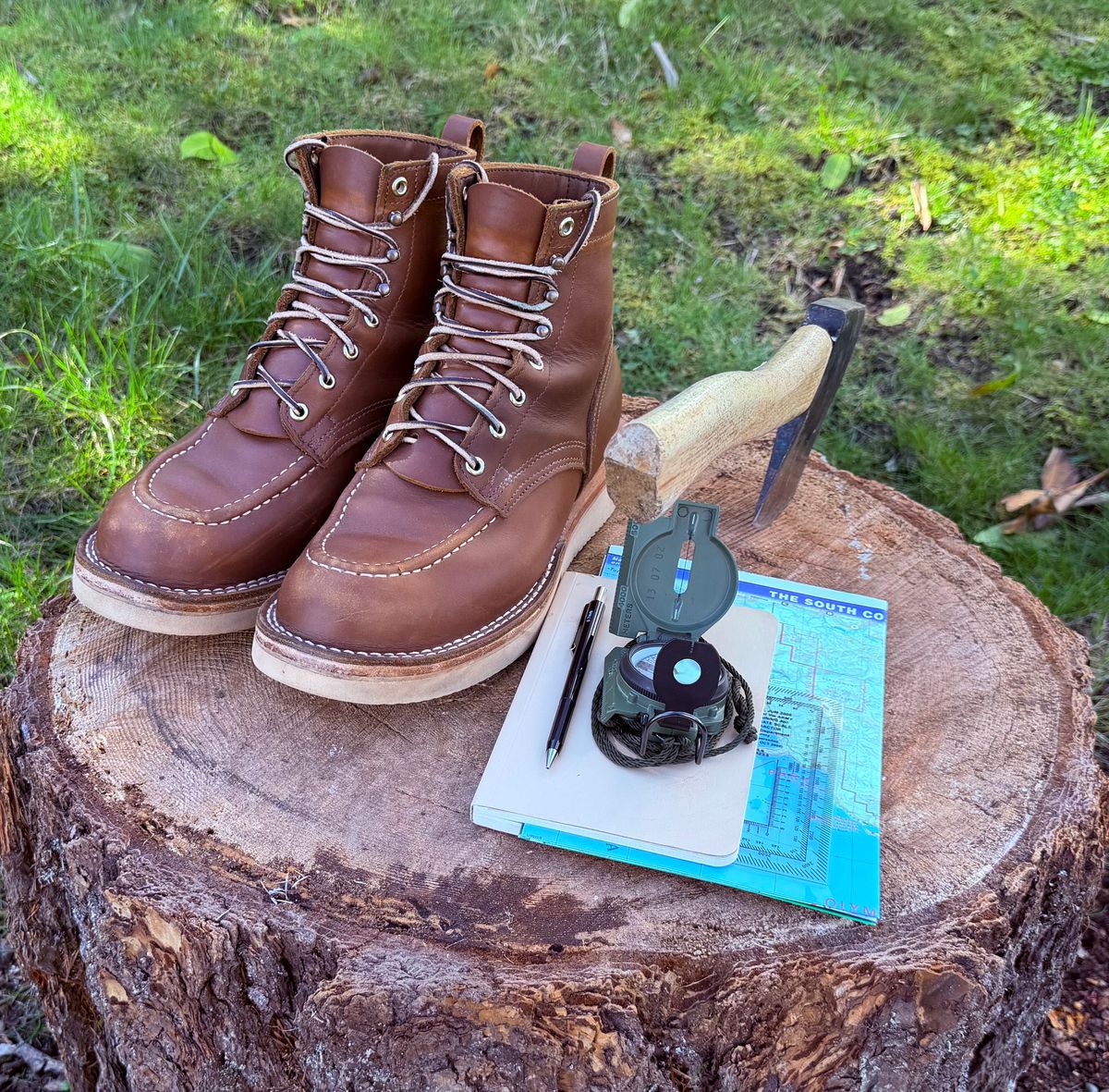 Photo by Weyland on March 21, 2026 of the Nicks Moc Toe in Seidel 1964 Brown.