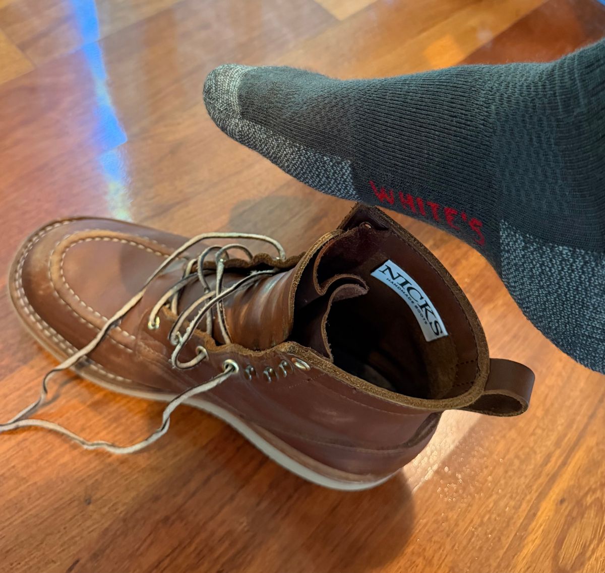 Photo by Weyland on June 27, 2026 of the Nicks Moc Toe in Seidel 1964 Brown.