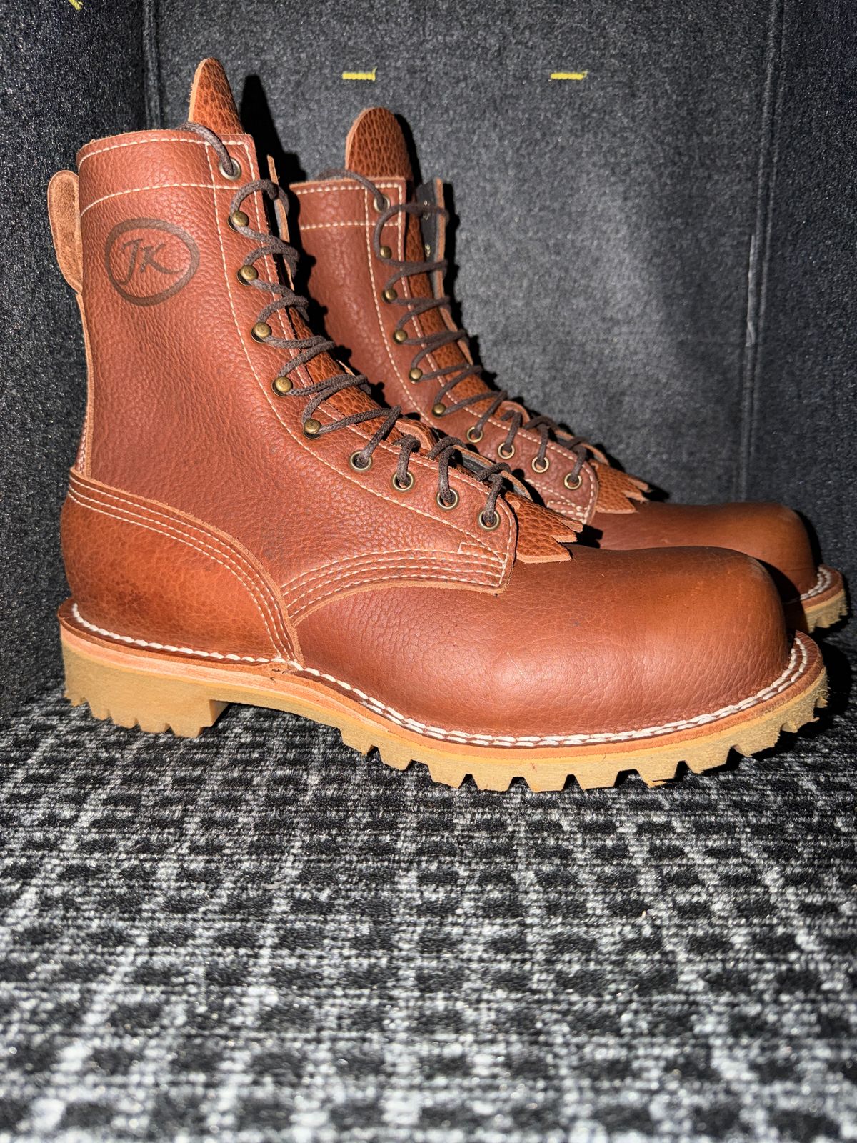 Photo by Michael on April 30, 2026 of the JK Boots O.T. in JK Boots / Canyon Bison Smooth.