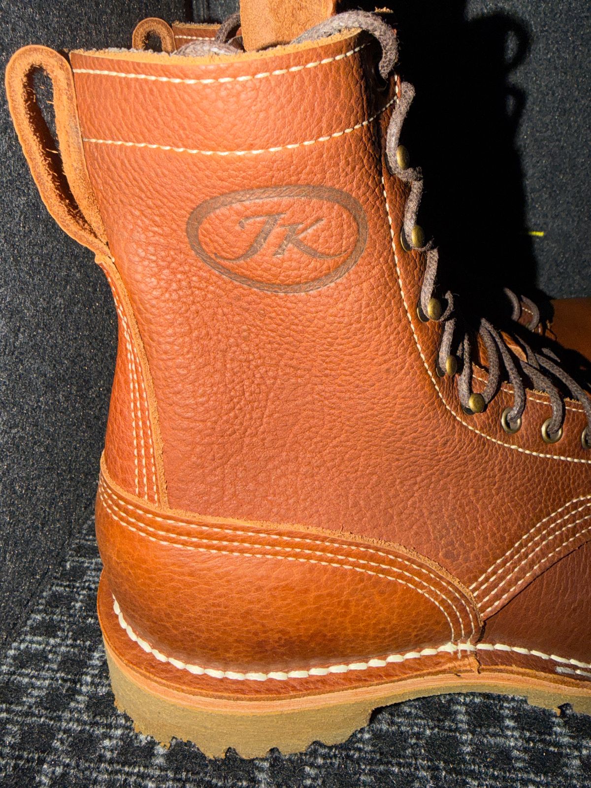 Photo by Michael on April 30, 2026 of the JK Boots O.T. in JK Boots / Canyon Bison Smooth.