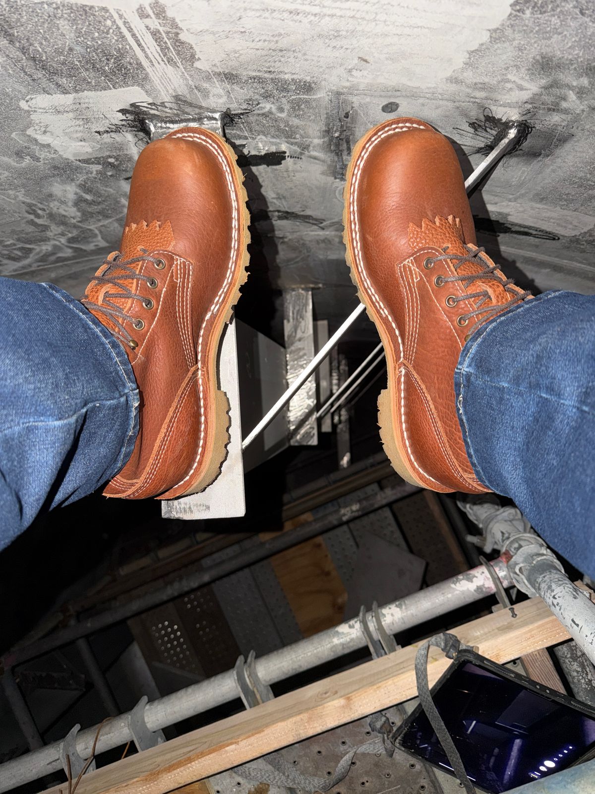 Photo by Michael on May 1, 2026 of the JK Boots O.T. in JK Boots / Canyon Bison Smooth.