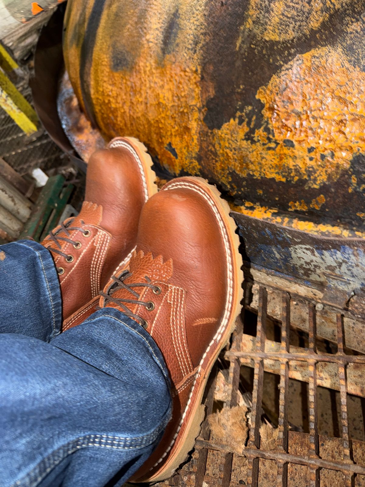 Photo by Michael on May 1, 2026 of the JK Boots O.T. in JK Boots / Canyon Bison Smooth.