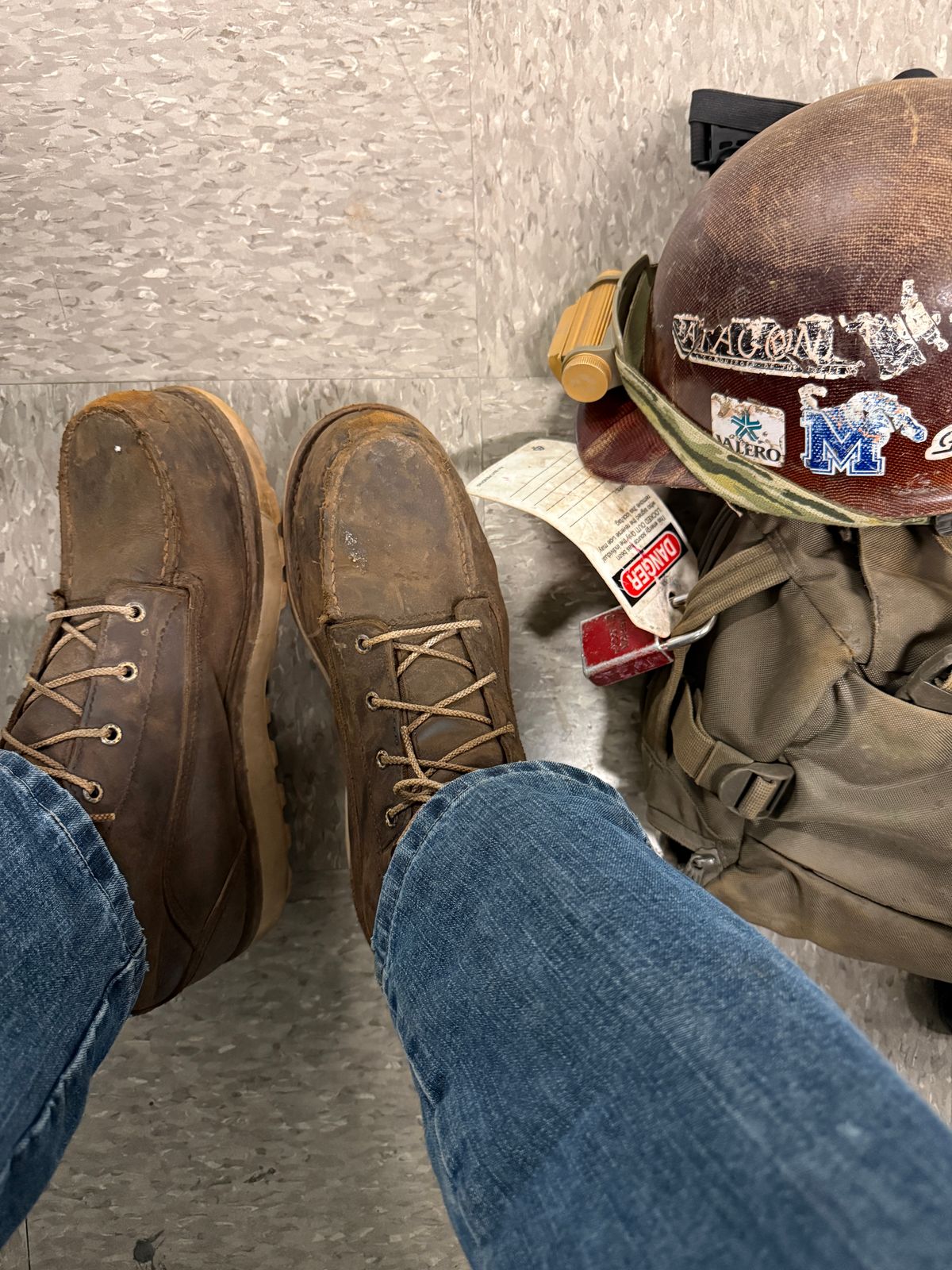 Photo by Michael on August 27, 2025 of the Red Wing 2440 Traction Tred Lite in S.B. Foot Saddle Voyageur Nubuck.