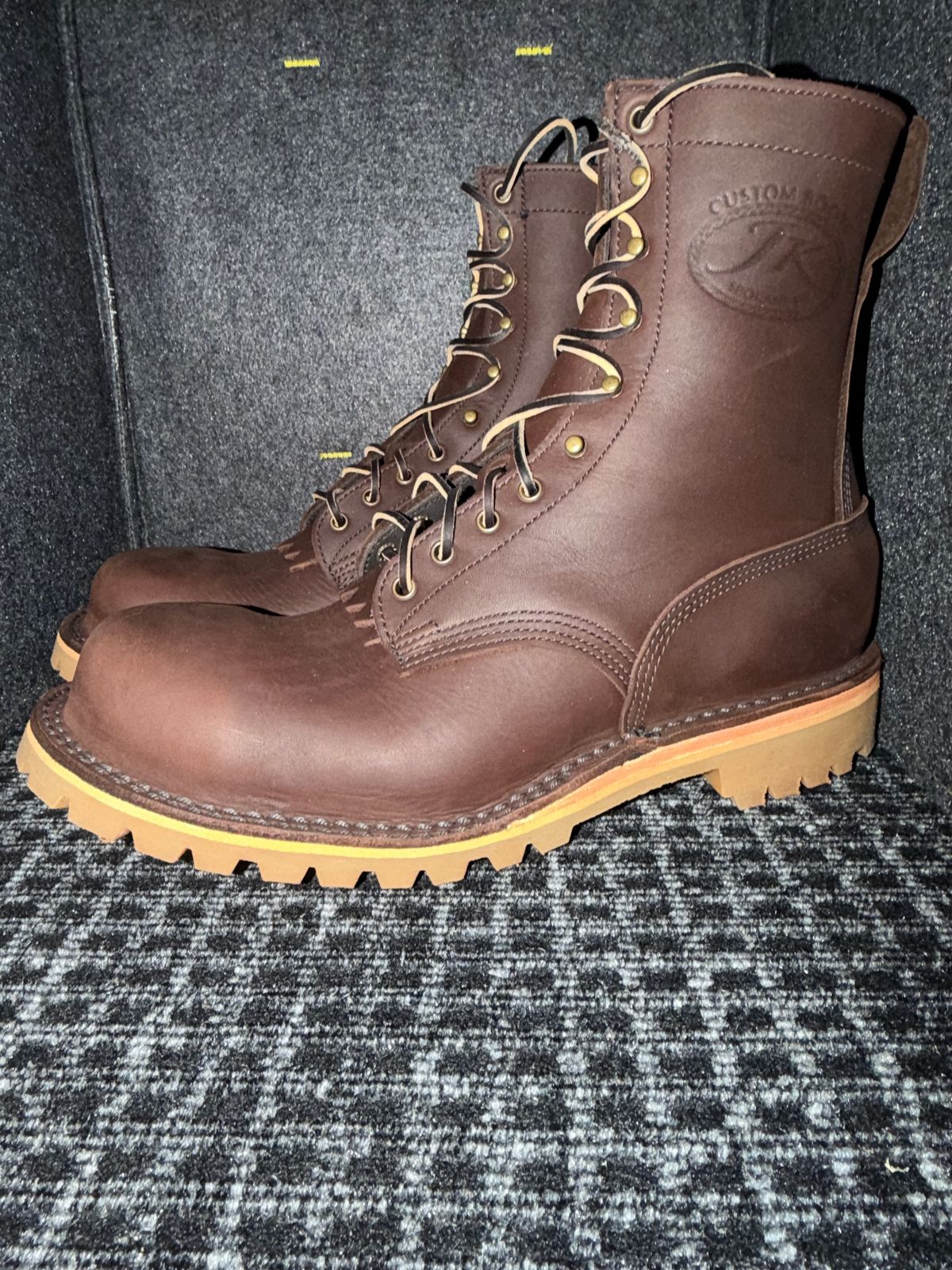 Photo by Michael on January 25, 2026 of the JK Boots O.T. in Seidel Brown Oil Tan.