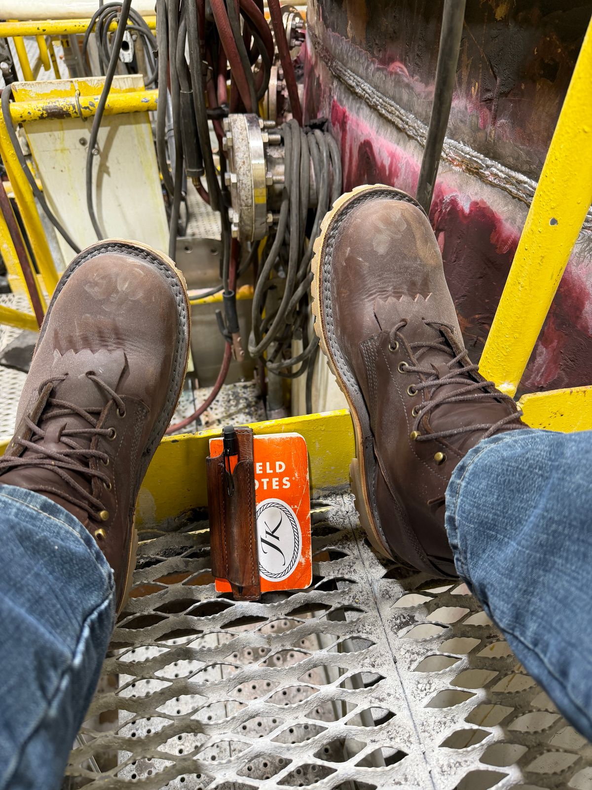 Photo by Michael on January 28, 2026 of the JK Boots O.T. in Seidel Brown Oil Tan.