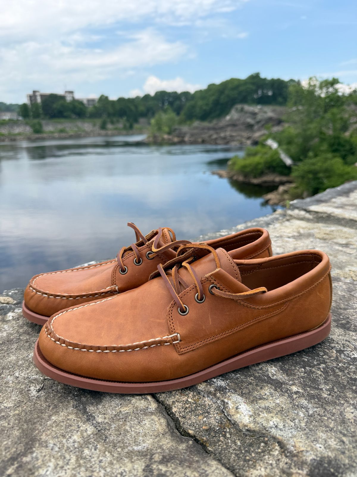 Photo by Michael on June 12, 2026 of the Quoddy Blucher in Quoddy Whiskey.