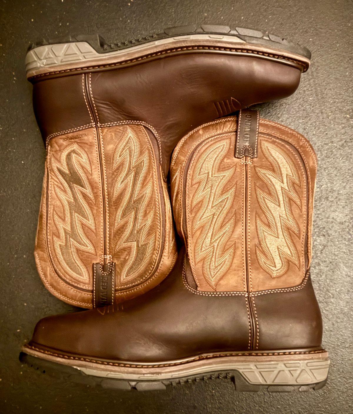 Photo by Michael on April 17, 2025 of the Red Wing 2227 Rio Flex in S.B. Foot Black Boomer.