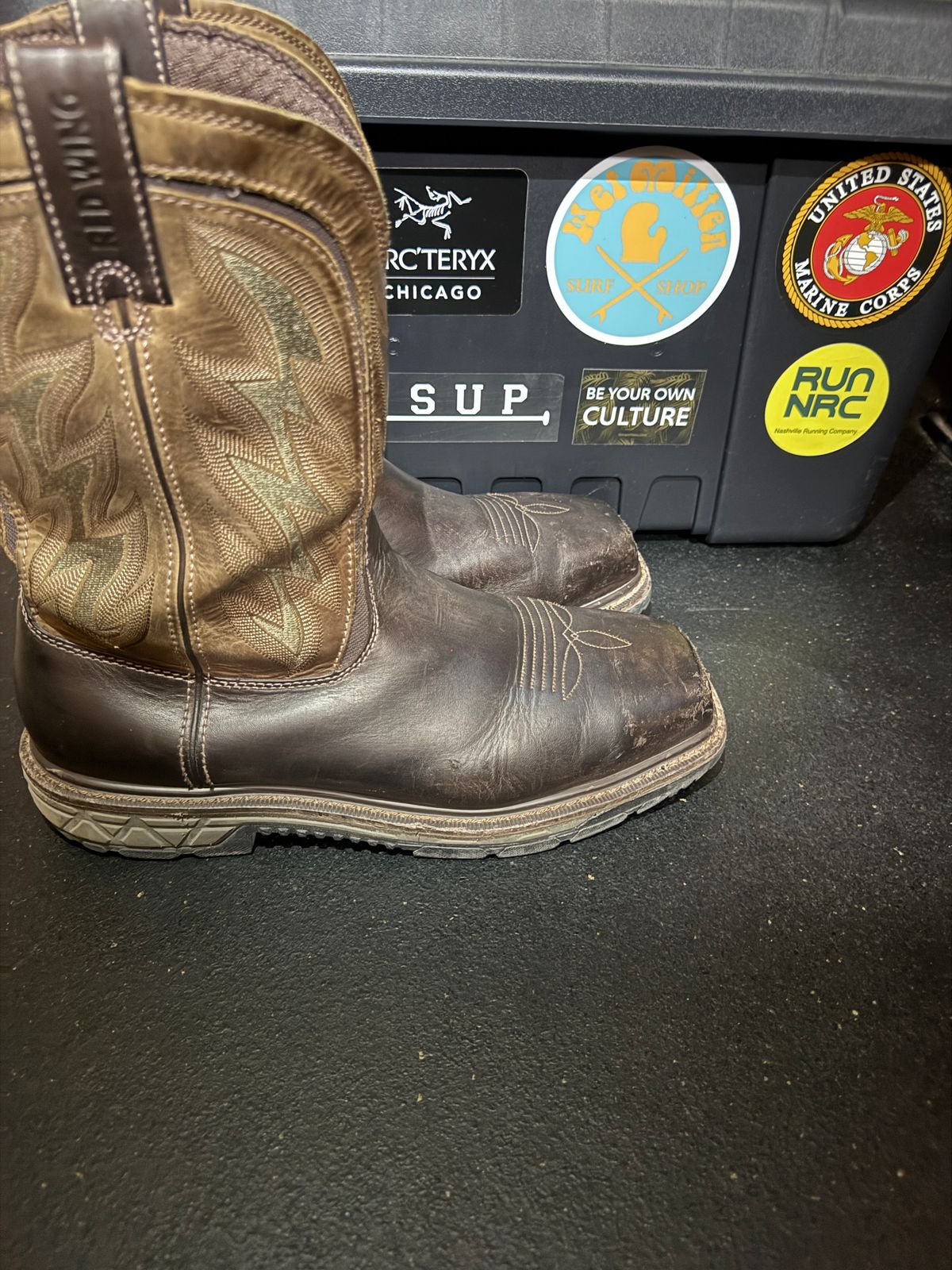 Photo by Michael on November 5, 2025 of the Red Wing 2227 Rio Flex in S.B. Foot Black Boomer.