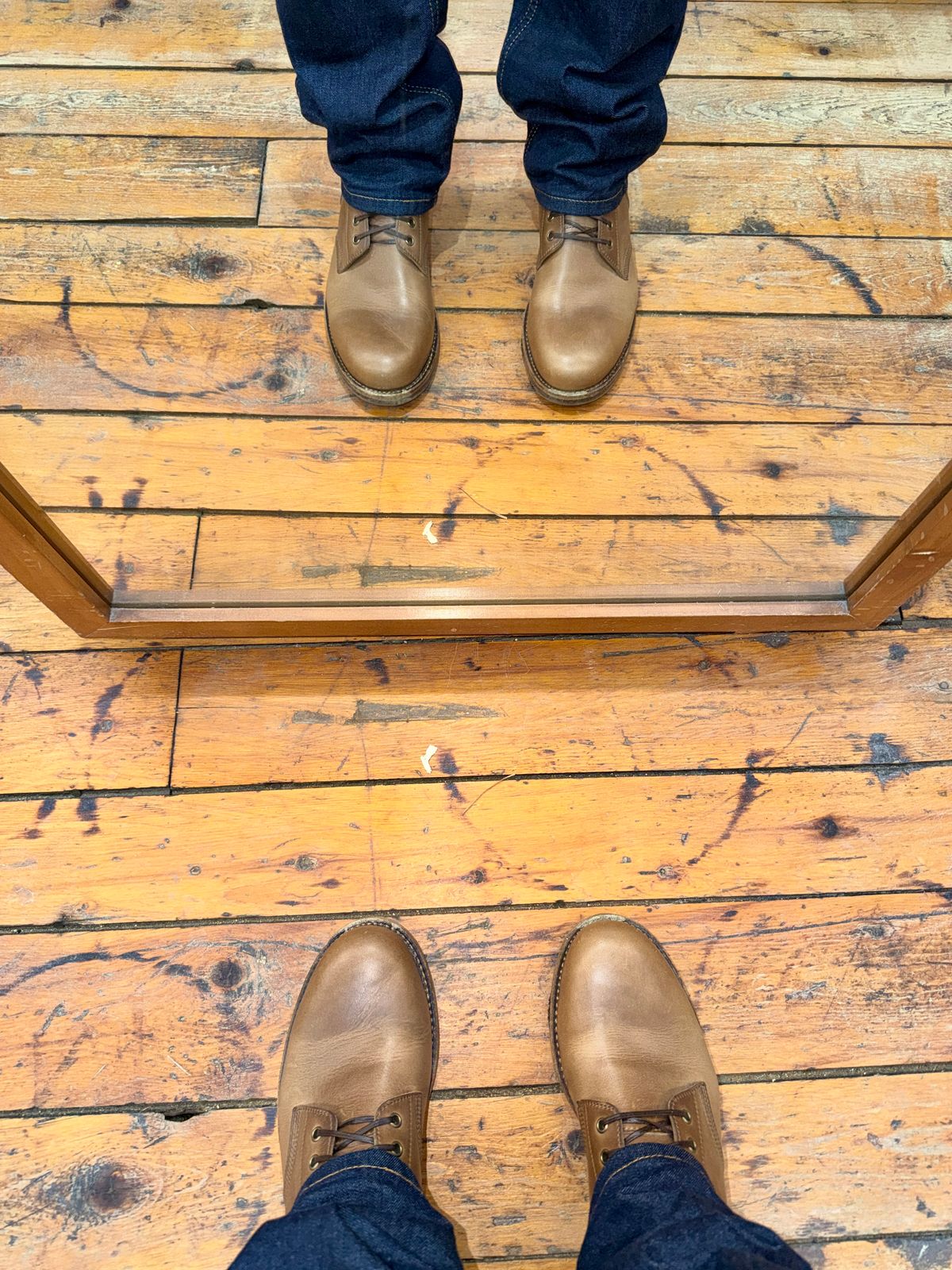 Photo by Michael on March 13, 2026 of the Oak Street Bootmakers Field Boot in Horween Natural Chromexcel.