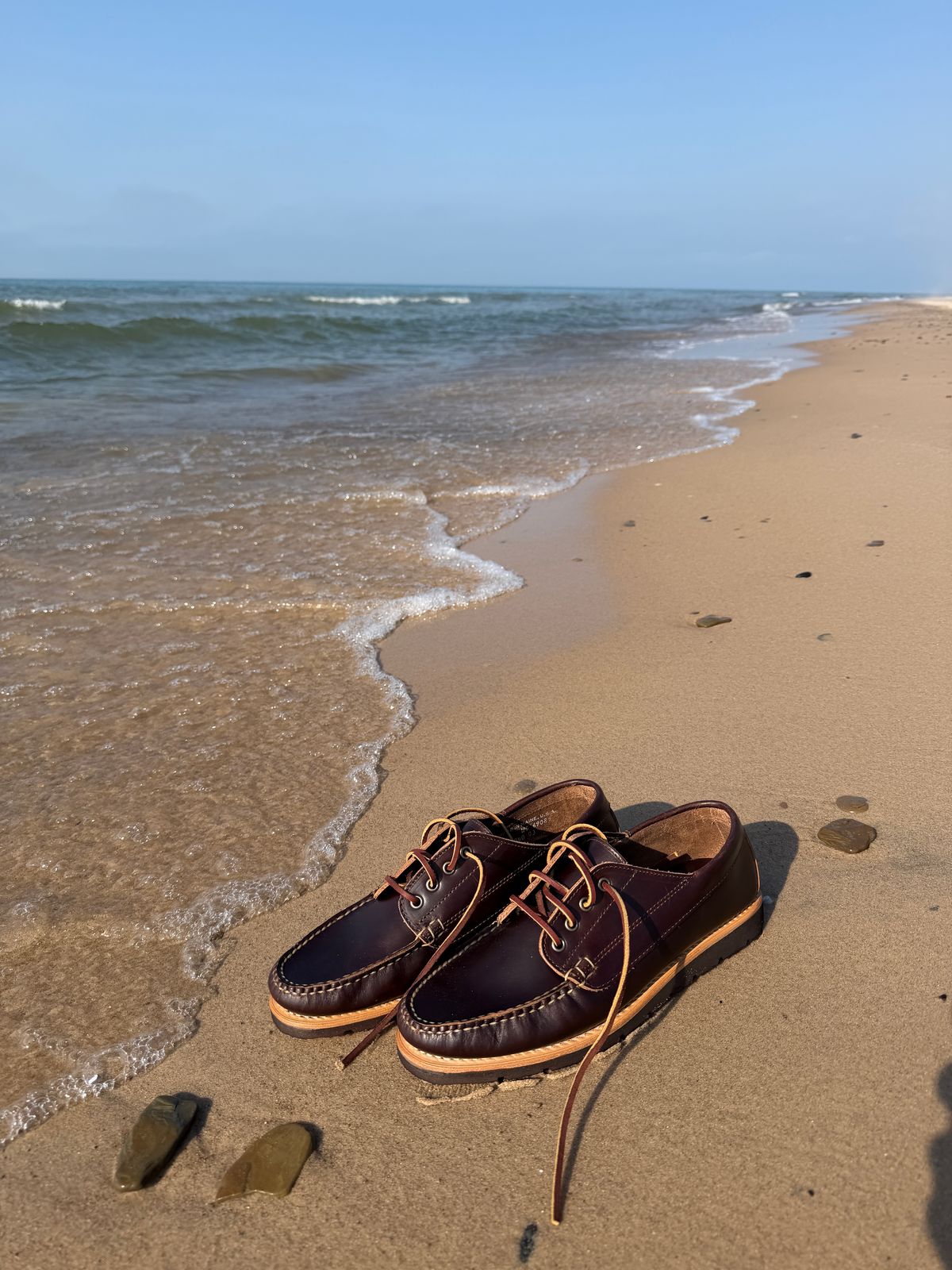 Photo by Michael on April 22, 2026 of the Rancourt & Co. Baxter Ranger Moc in Heritage Brown.