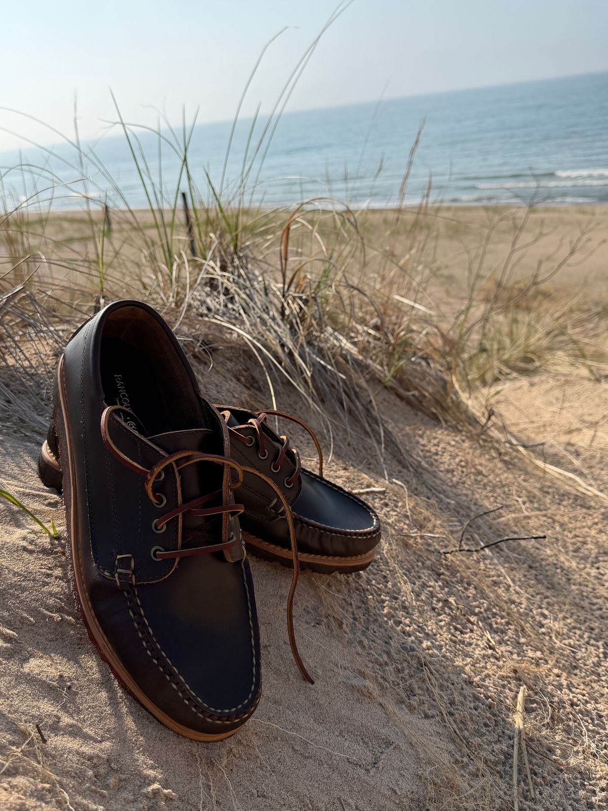 Photo by Michael on April 22, 2026 of the Rancourt & Co. Baxter Ranger Moc in Heritage Brown.