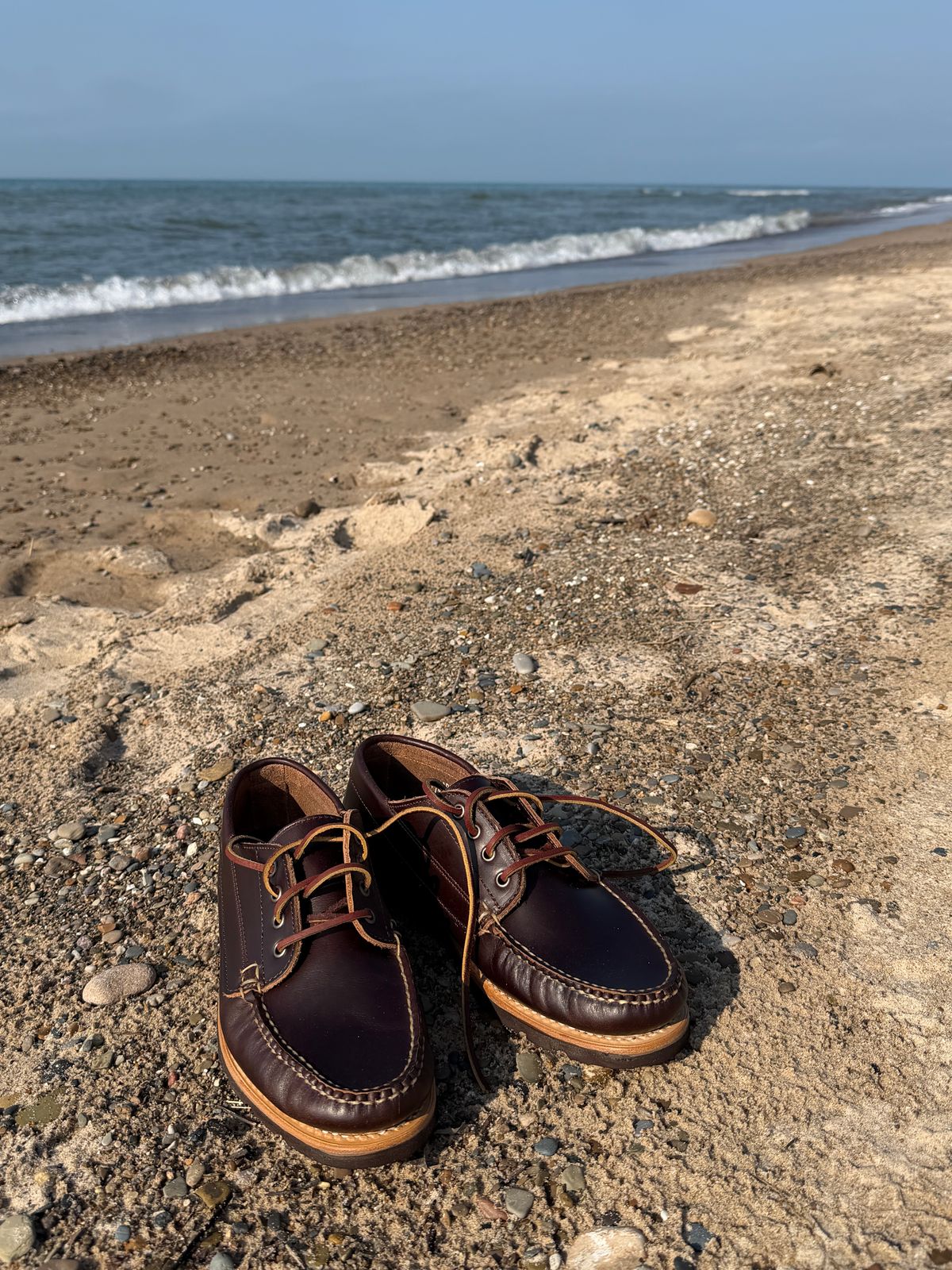 Photo by Michael on April 22, 2026 of the Rancourt & Co. Baxter Ranger Moc in Heritage Brown.