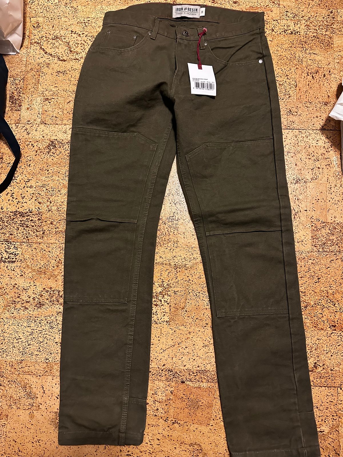 Photo by bene on January 26, 2025 of the Iron & Resin Union Work Pants in 14oz 100% cotton duck canvas.