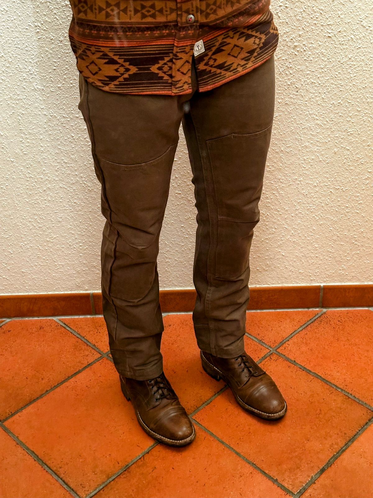 Photo by bene on January 27, 2025 of the Iron & Resin Union Work Pants in 14oz 100% cotton duck canvas.