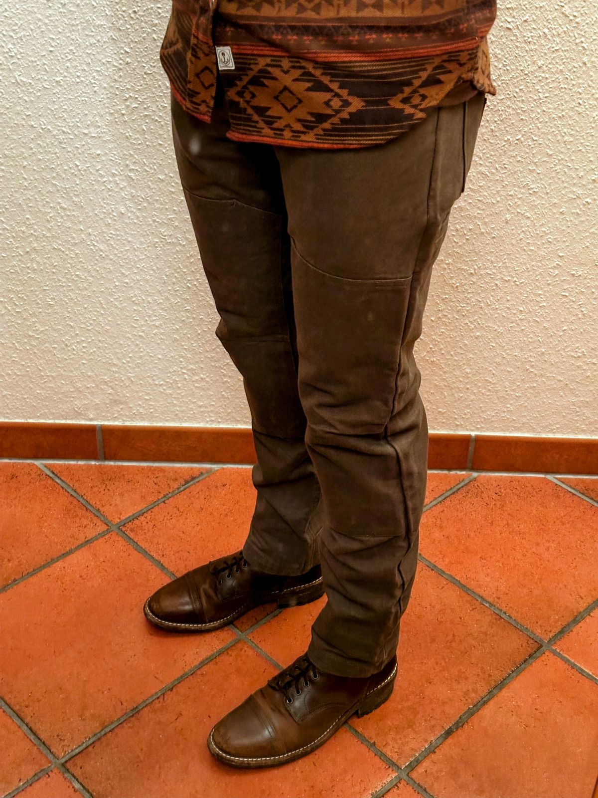 Photo by bene on January 27, 2025 of the Iron & Resin Union Work Pants in 14oz 100% cotton duck canvas.