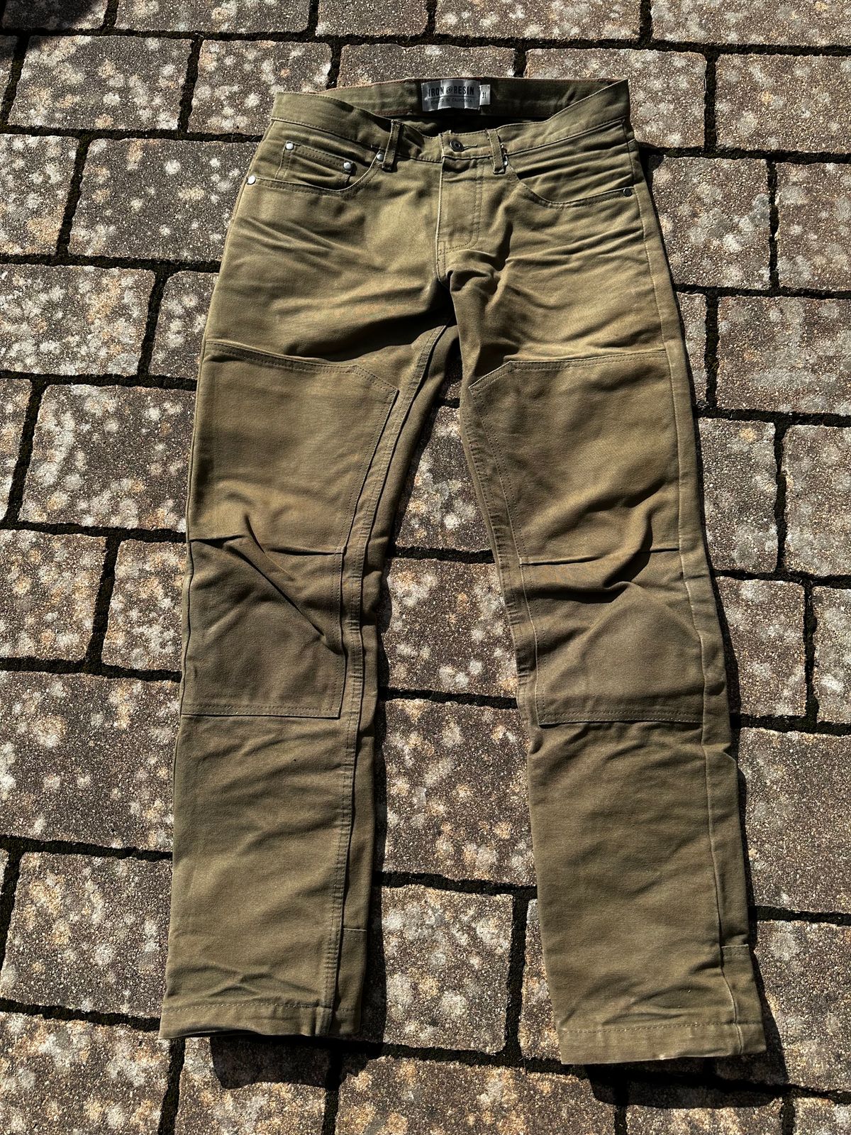 Photo by bene on September 12, 2025 of the Iron & Resin Union Work Pants in 14oz 100% cotton duck canvas.
