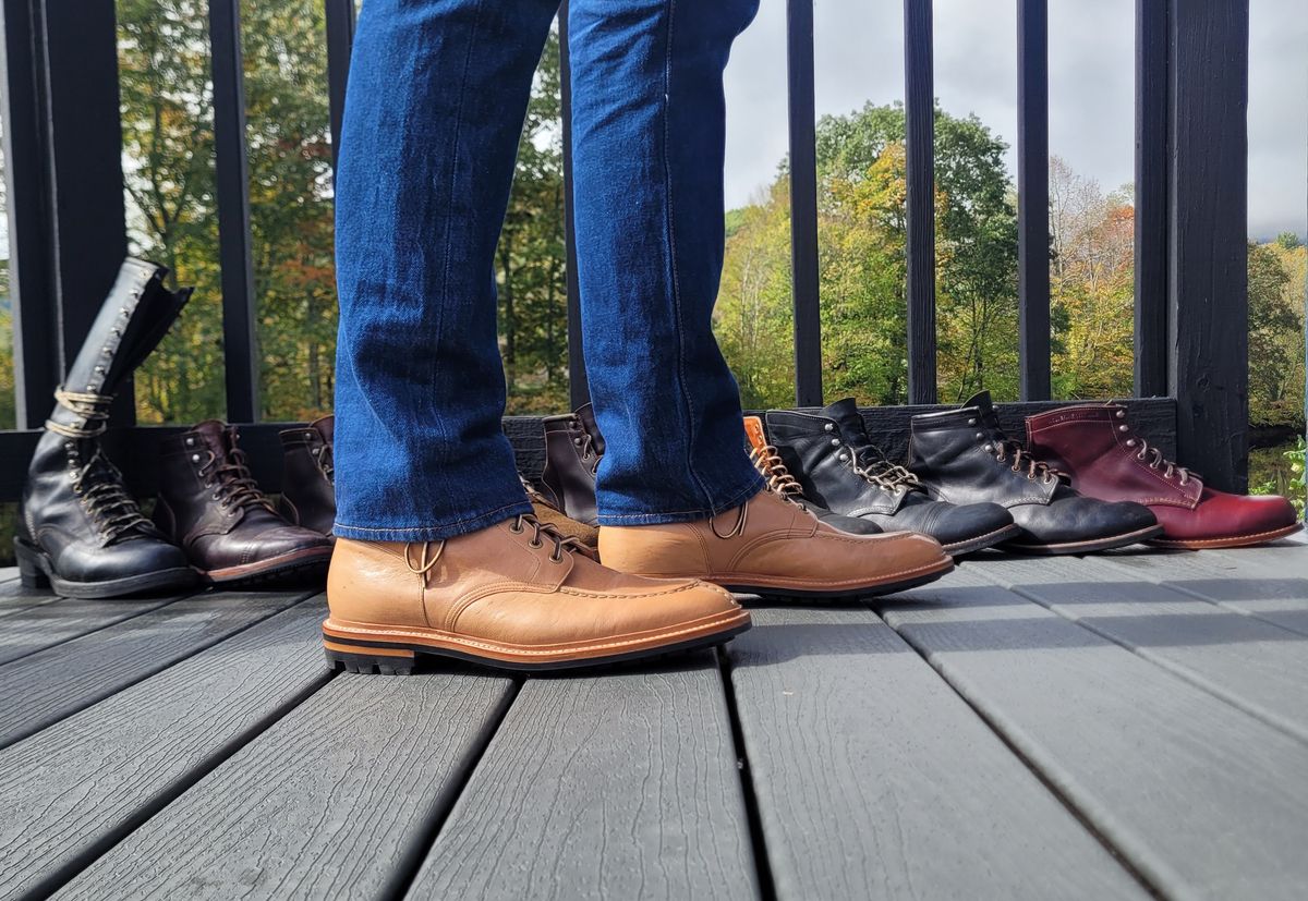 Photo by dizzle_6 on October 1, 2024 of the Grant Stone Ottawa Boot in Incas Natural Kangaroo.
