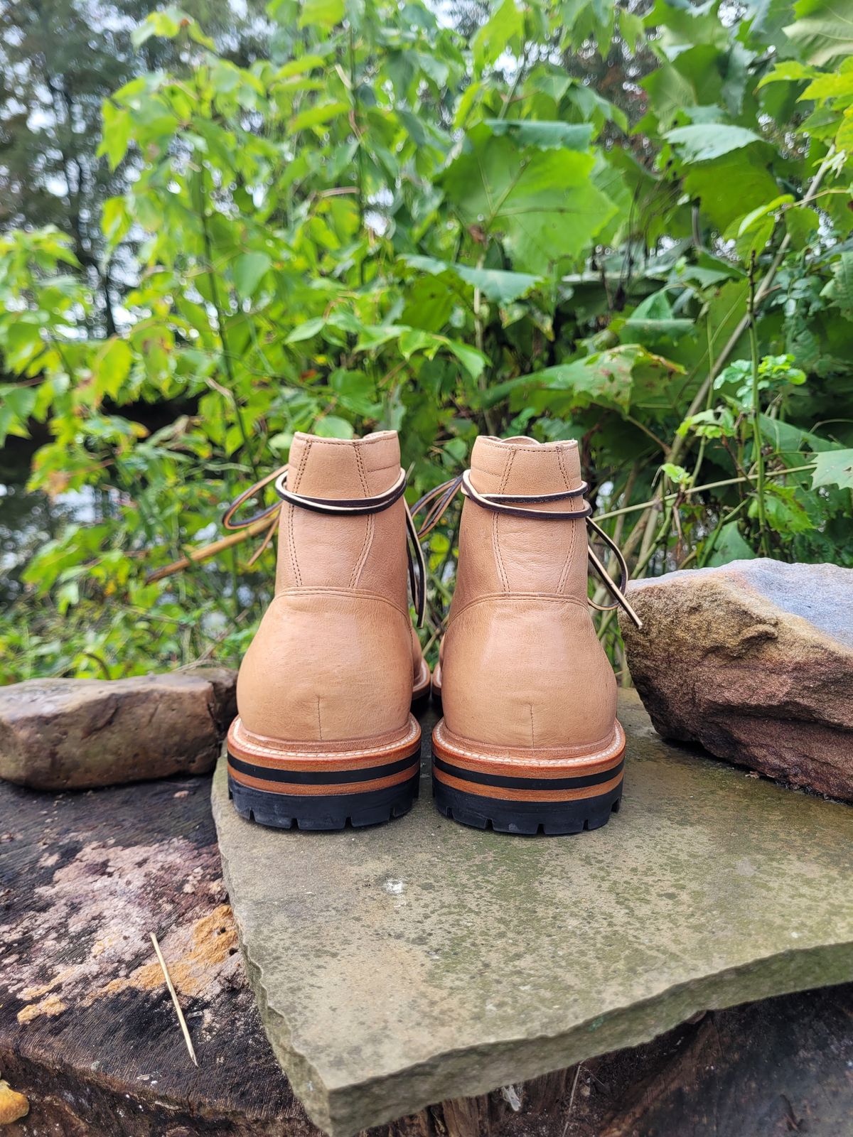 Photo by dizzle_6 on October 1, 2024 of the Grant Stone Ottawa Boot in Incas Natural Kangaroo.