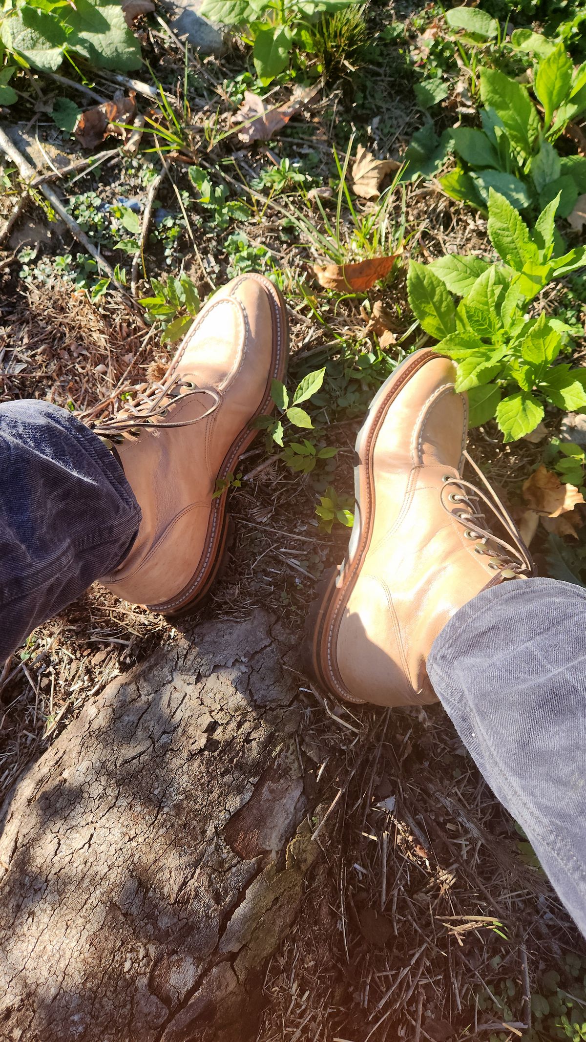 Photo by dizzle_6 on October 27, 2024 of the Grant Stone Ottawa Boot in Incas Natural Kangaroo.