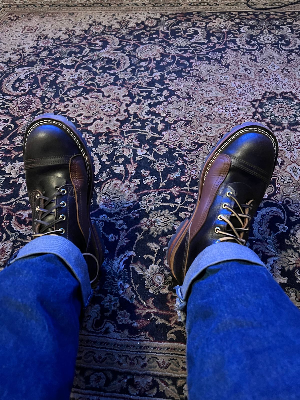 Photo by robmagr on September 14, 2025 of the Nicks x Rose Anvil ND1 in Horween Brown Waxed Flesh.