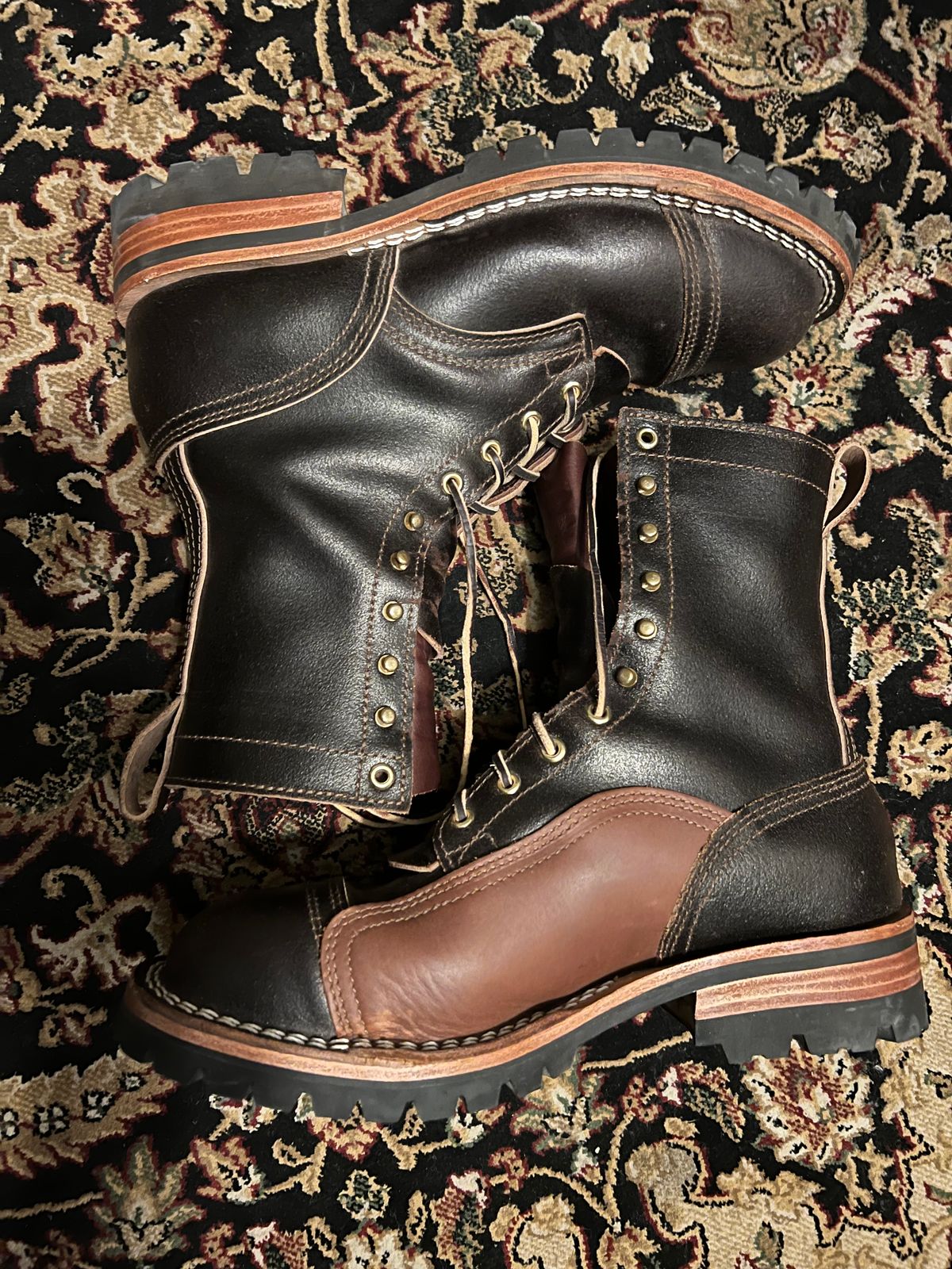 Photo by robmagr on October 1, 2025 of the Nicks x Rose Anvil ND1 in Horween Brown Waxed Flesh.