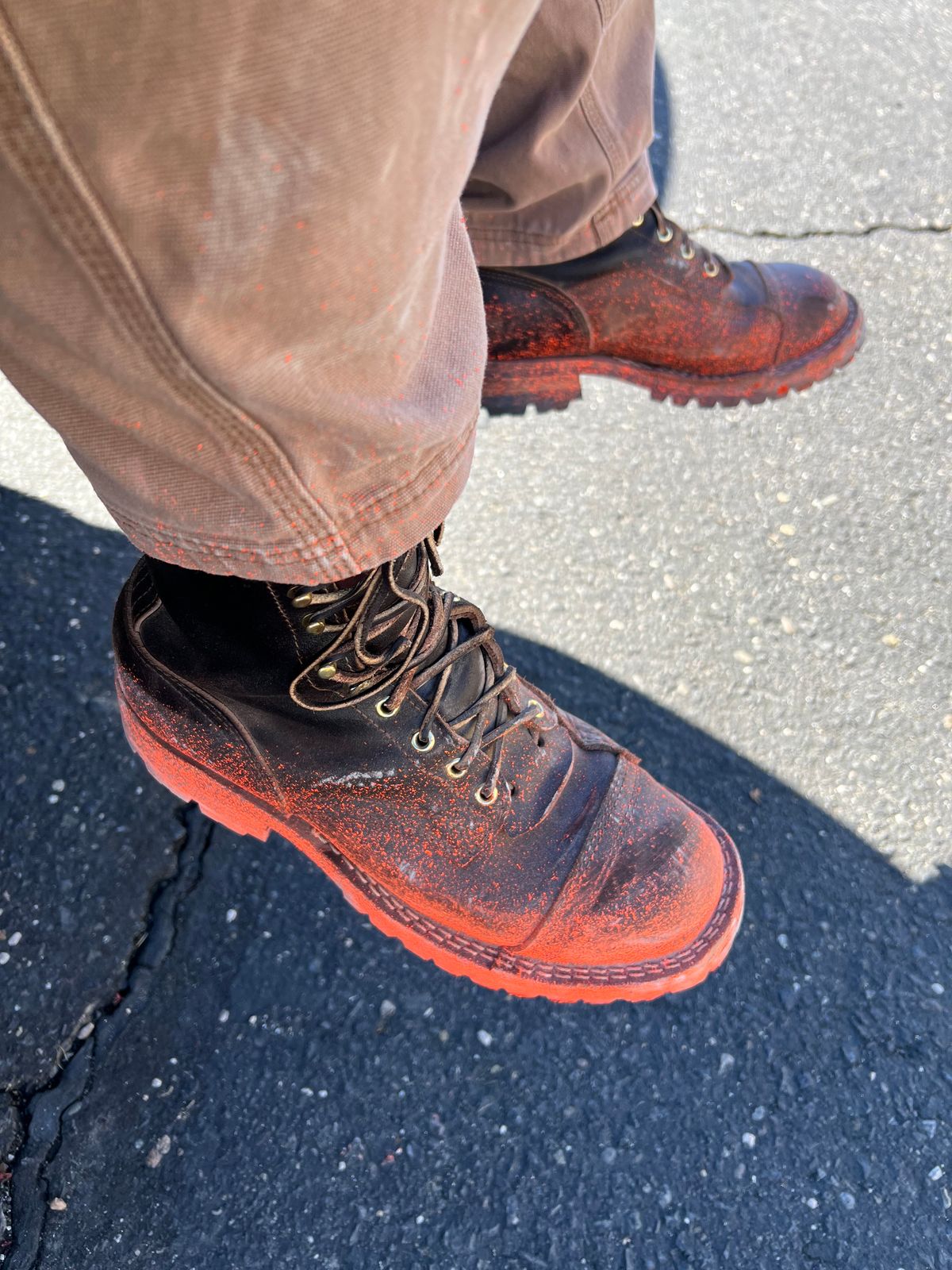 Photo by robmagr on October 17, 2025 of the Nicks x Rose Anvil ND1 in Horween Brown Waxed Flesh.