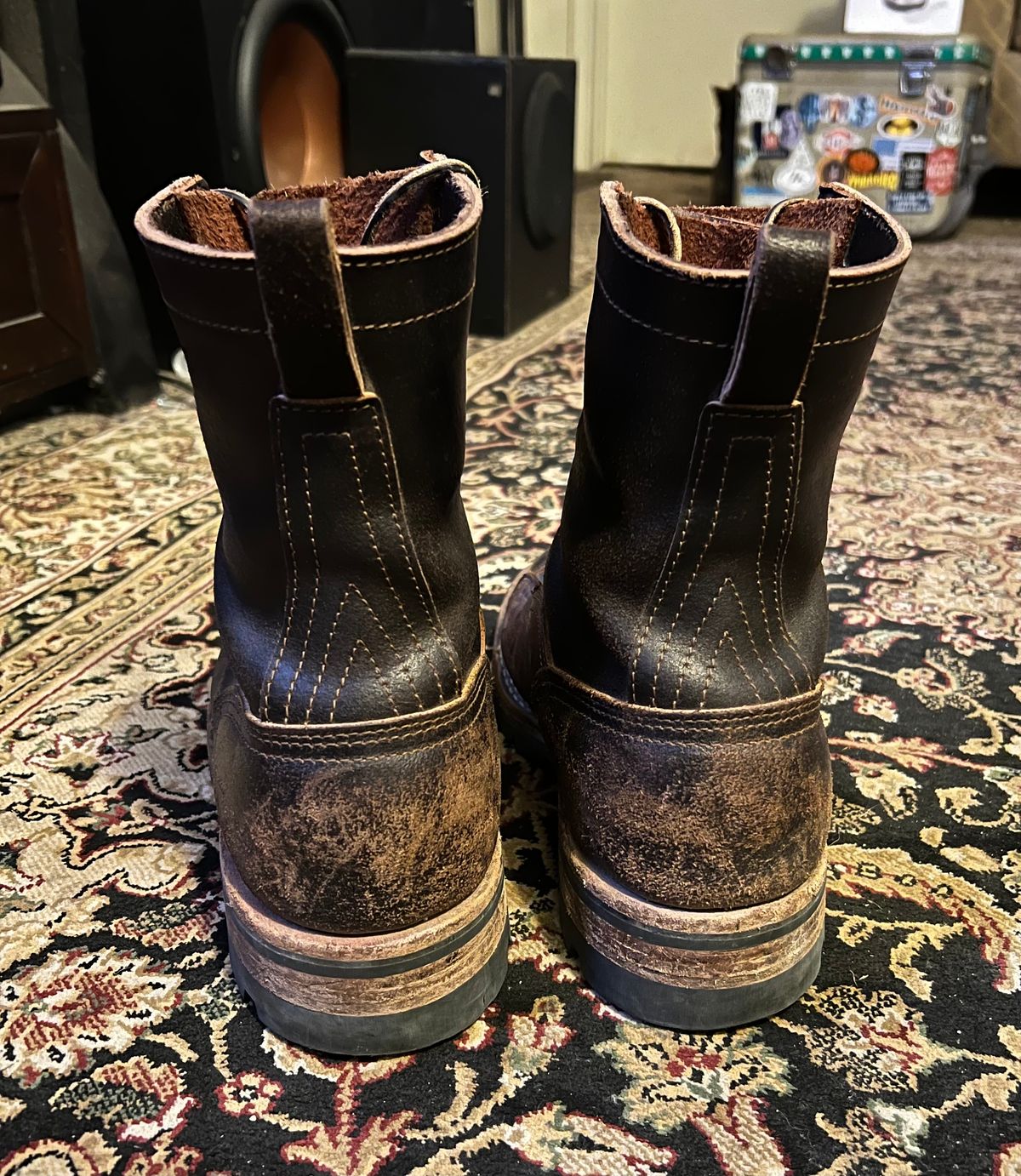 Photo by robmagr on November 6, 2025 of the Nicks x Rose Anvil ND1 in Horween Brown Waxed Flesh.