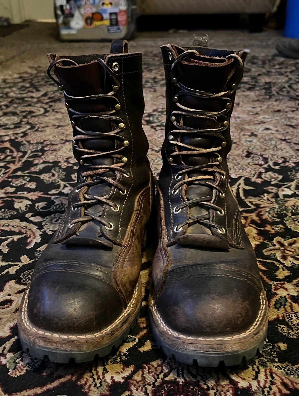 Photo by robmagr on November 6, 2025 of the Nicks x Rose Anvil ND1 in Horween Brown Waxed Flesh.