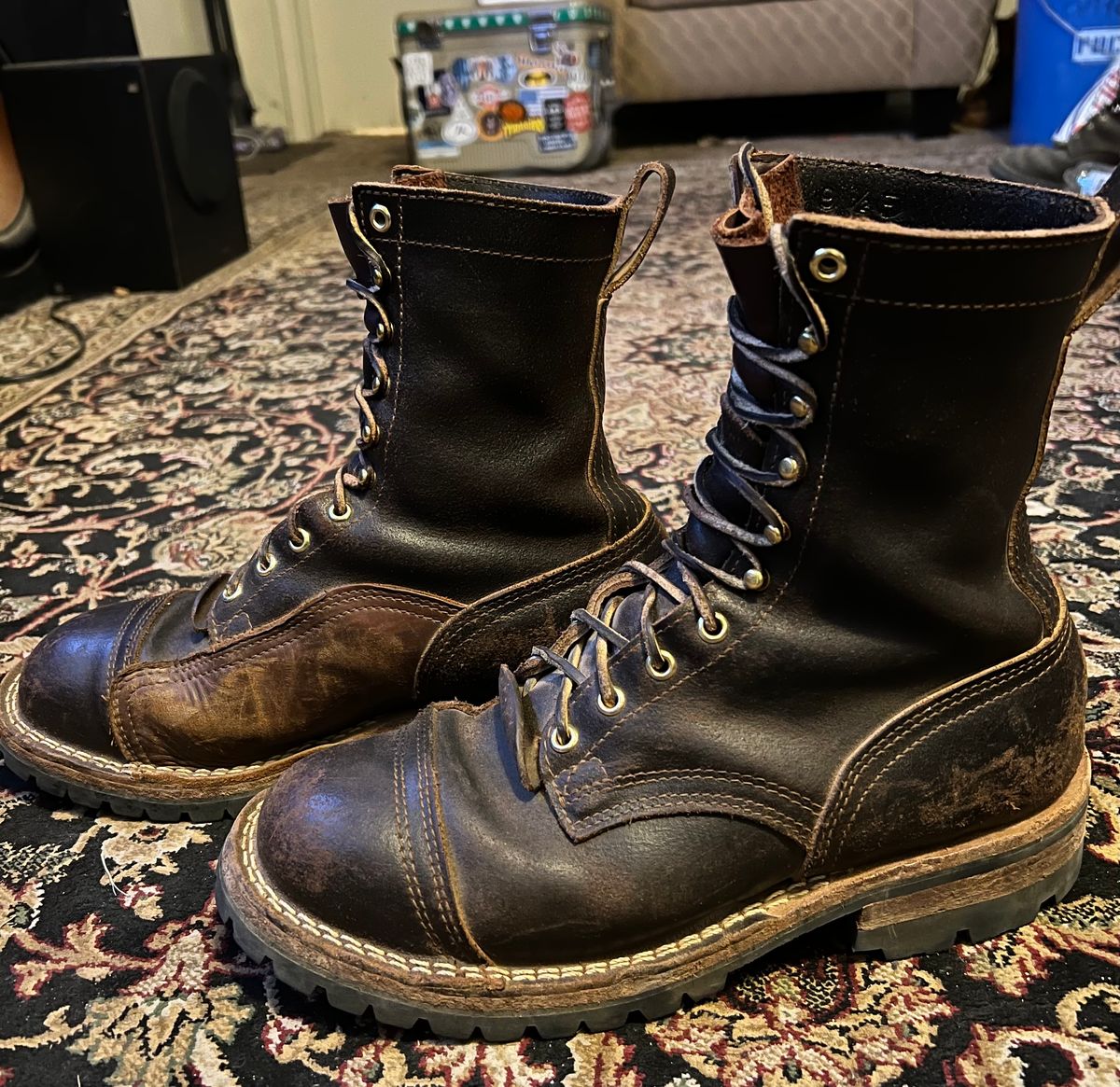 Photo by robmagr on November 6, 2025 of the Nicks x Rose Anvil ND1 in Horween Brown Waxed Flesh.