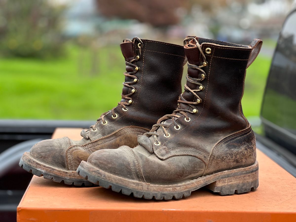 Photo by robmagr on December 5, 2025 of the Nicks x Rose Anvil ND1 in Horween Brown Waxed Flesh.