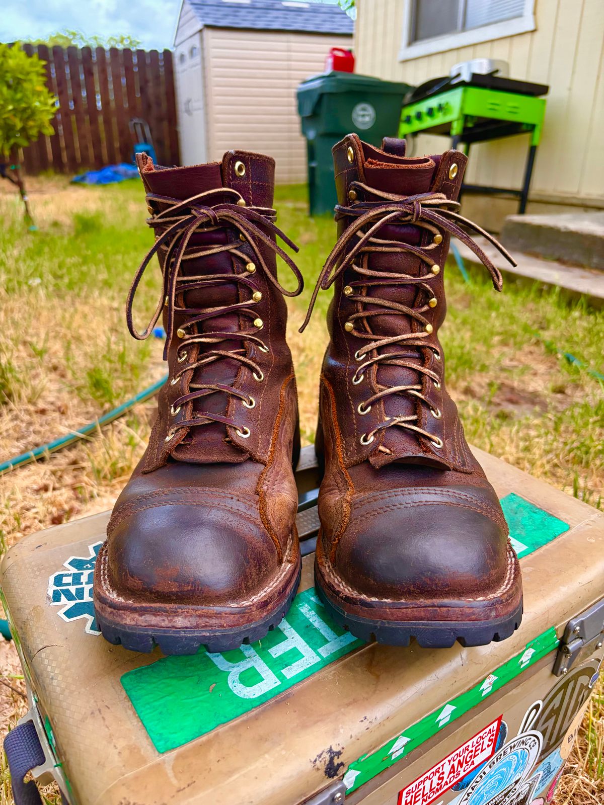 Photo by robmagr on April 2, 2026 of the Nicks x Rose Anvil ND1 in Horween Brown Waxed Flesh.