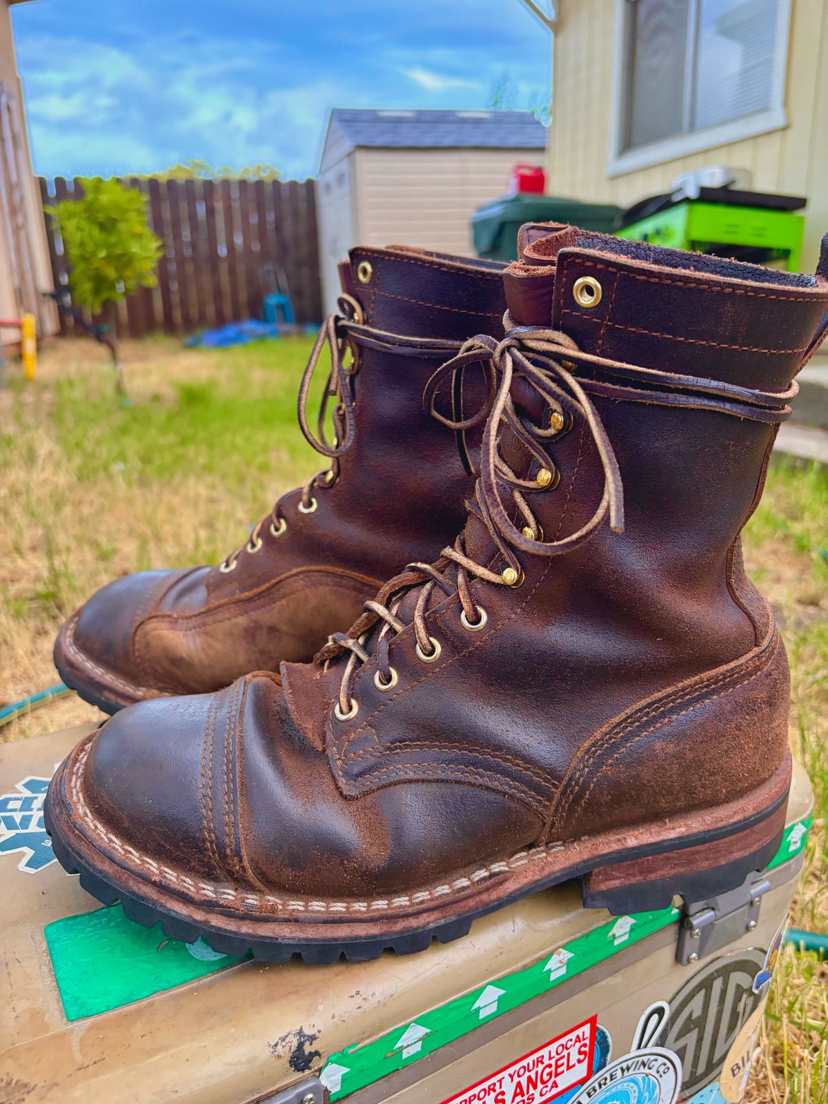Photo by robmagr on April 2, 2026 of the Nicks x Rose Anvil ND1 in Horween Brown Waxed Flesh.