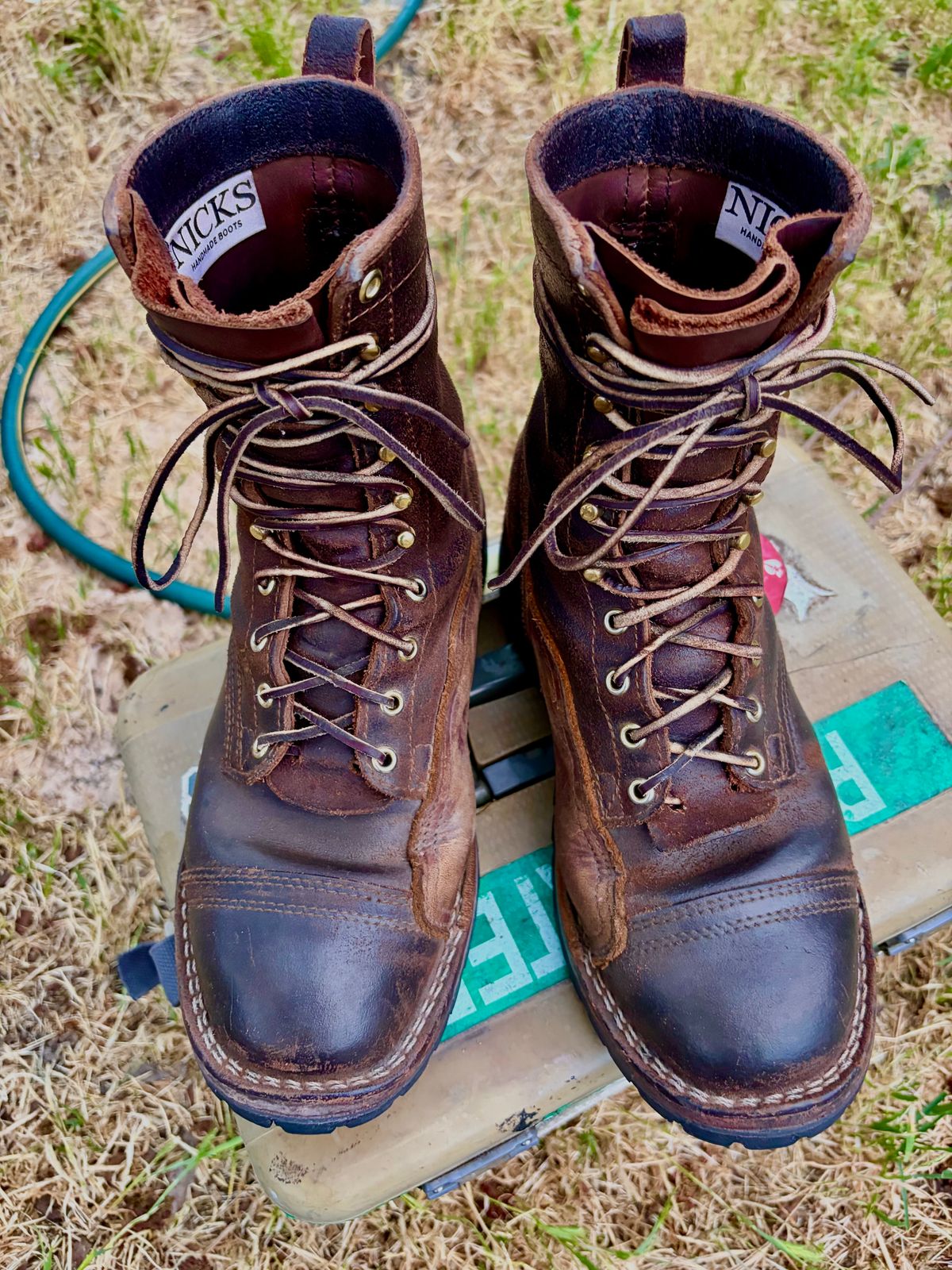 Photo by robmagr on April 2, 2026 of the Nicks x Rose Anvil ND1 in Horween Brown Waxed Flesh.