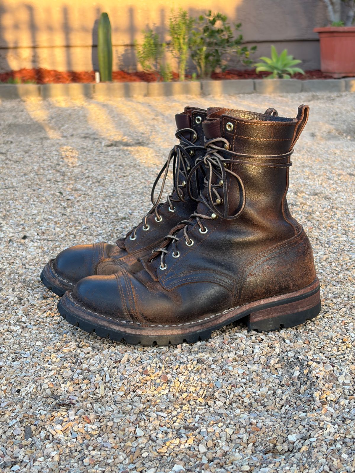 Photo by robmagr on April 6, 2026 of the Nicks x Rose Anvil ND1 in Horween Brown Waxed Flesh.