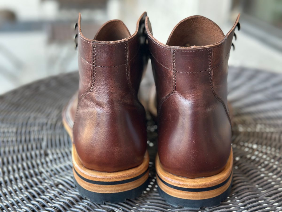 Photo by eric61 on October 5, 2025 of the Parkhurst The Allen in Tempesti Chestnut Veg Tan.