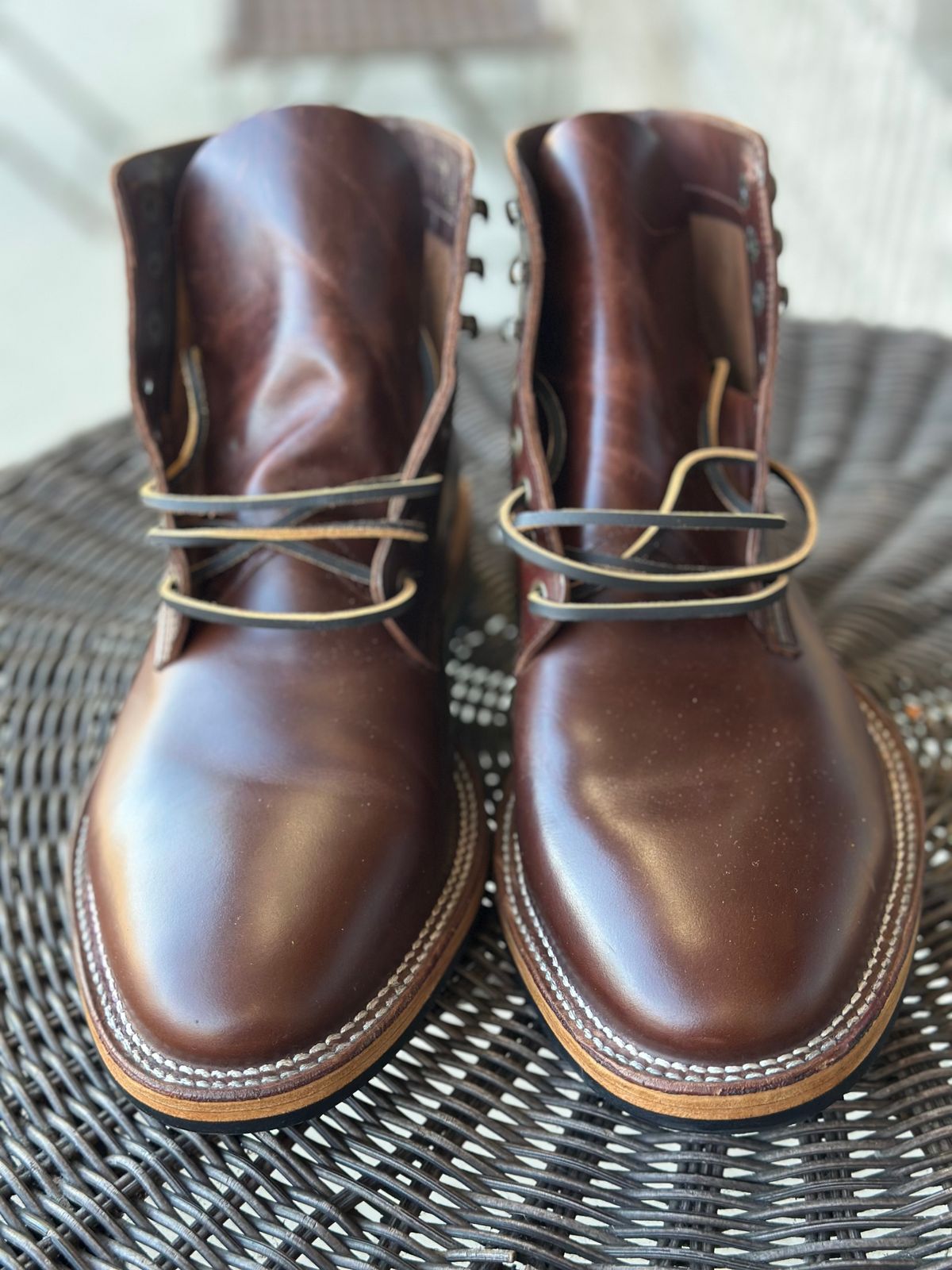 Photo by eric61 on October 5, 2025 of the Parkhurst The Allen in Tempesti Chestnut Veg Tan.