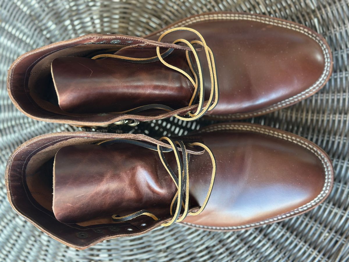 Photo by eric61 on October 5, 2025 of the Parkhurst The Allen in Tempesti Chestnut Veg Tan.