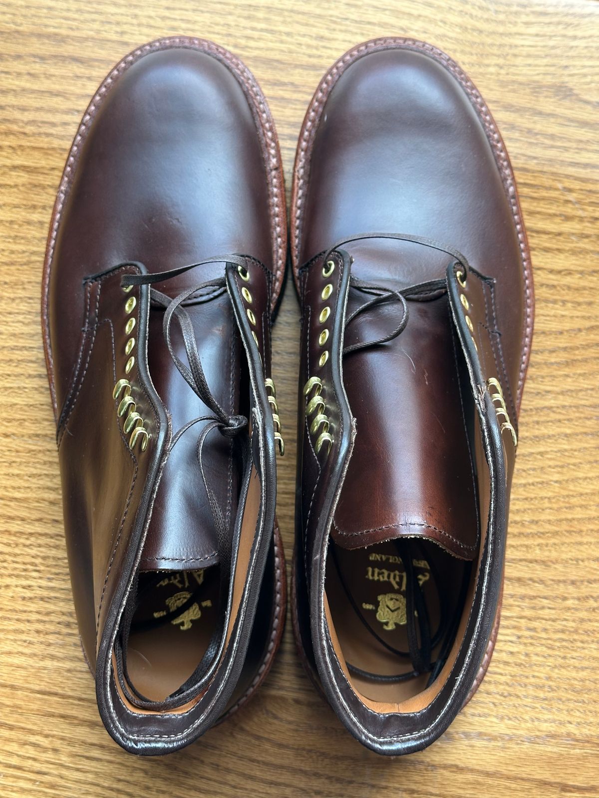 Photo by eric61 on May 7, 2025 of the Alden Indy Boot in Horween Brown Chromexcel.
