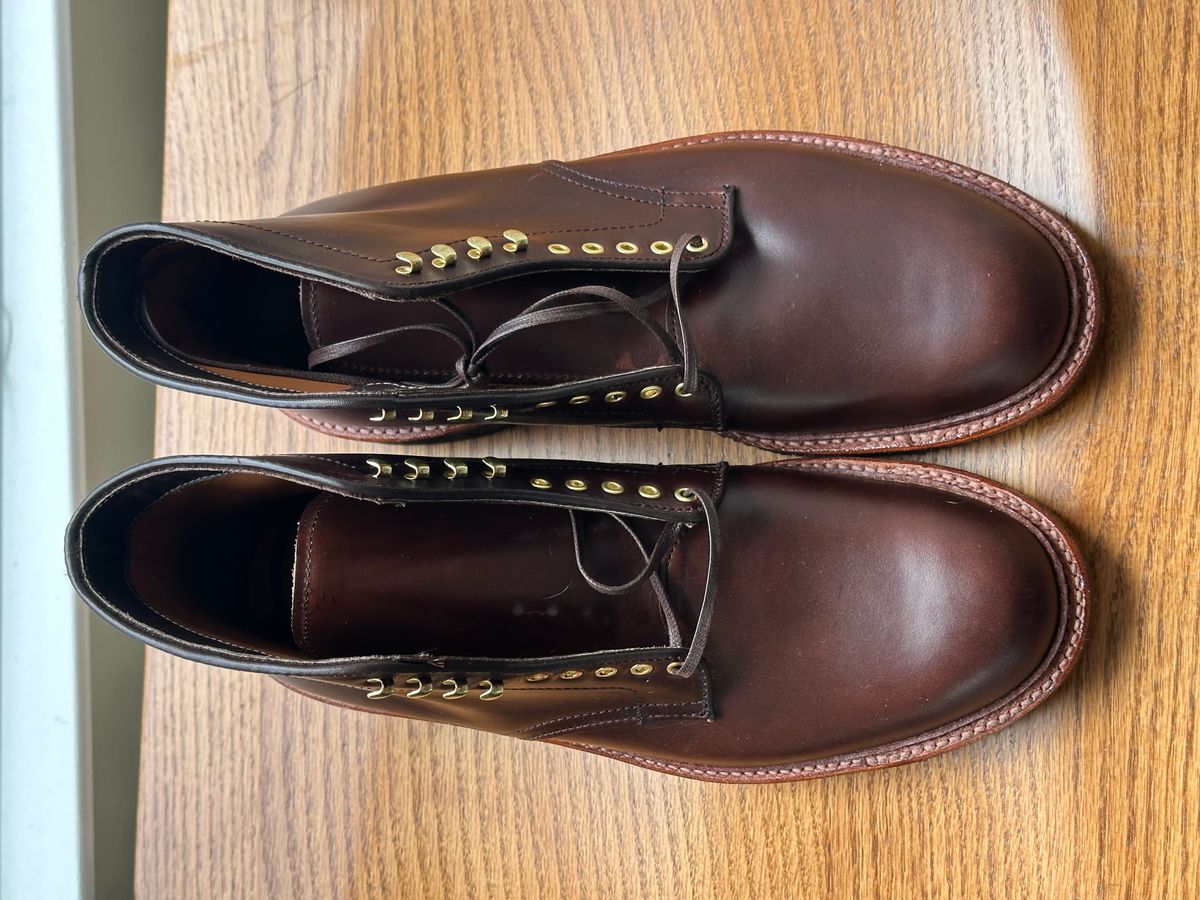 Photo by eric61 on May 7, 2025 of the Alden Indy Boot in Horween Brown Chromexcel.