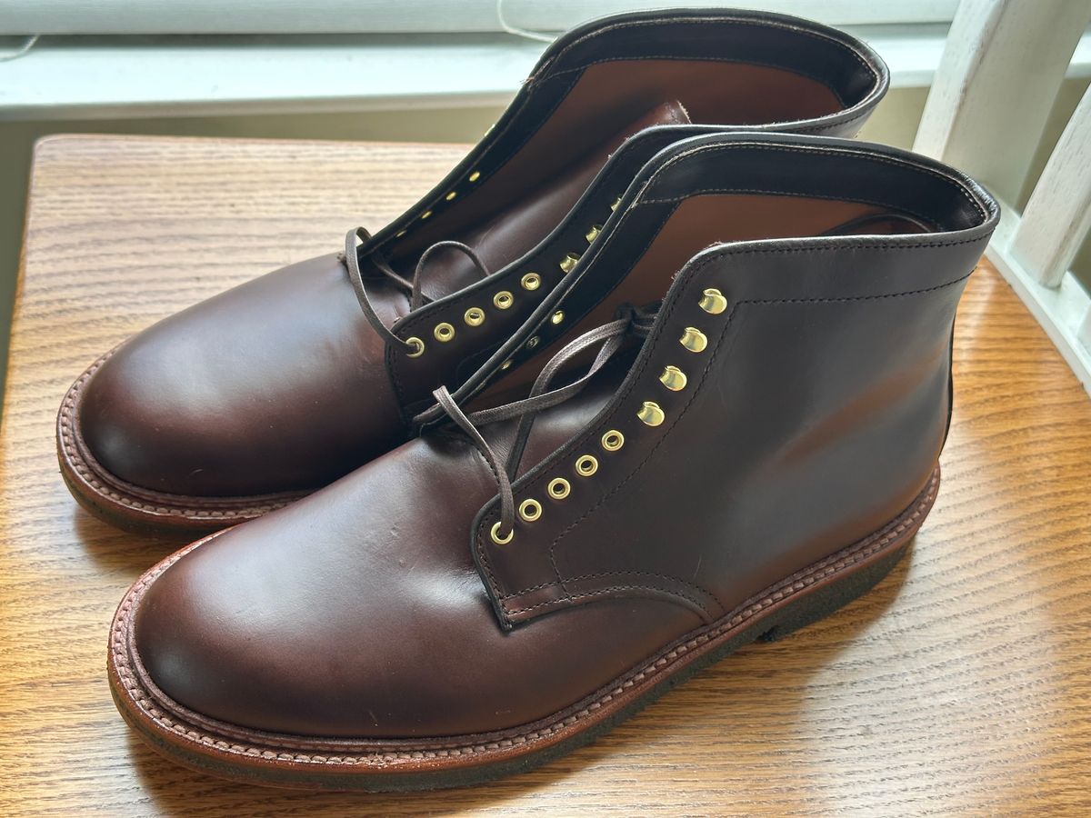 Photo by eric61 on May 7, 2025 of the Alden Indy Boot in Horween Brown Chromexcel.