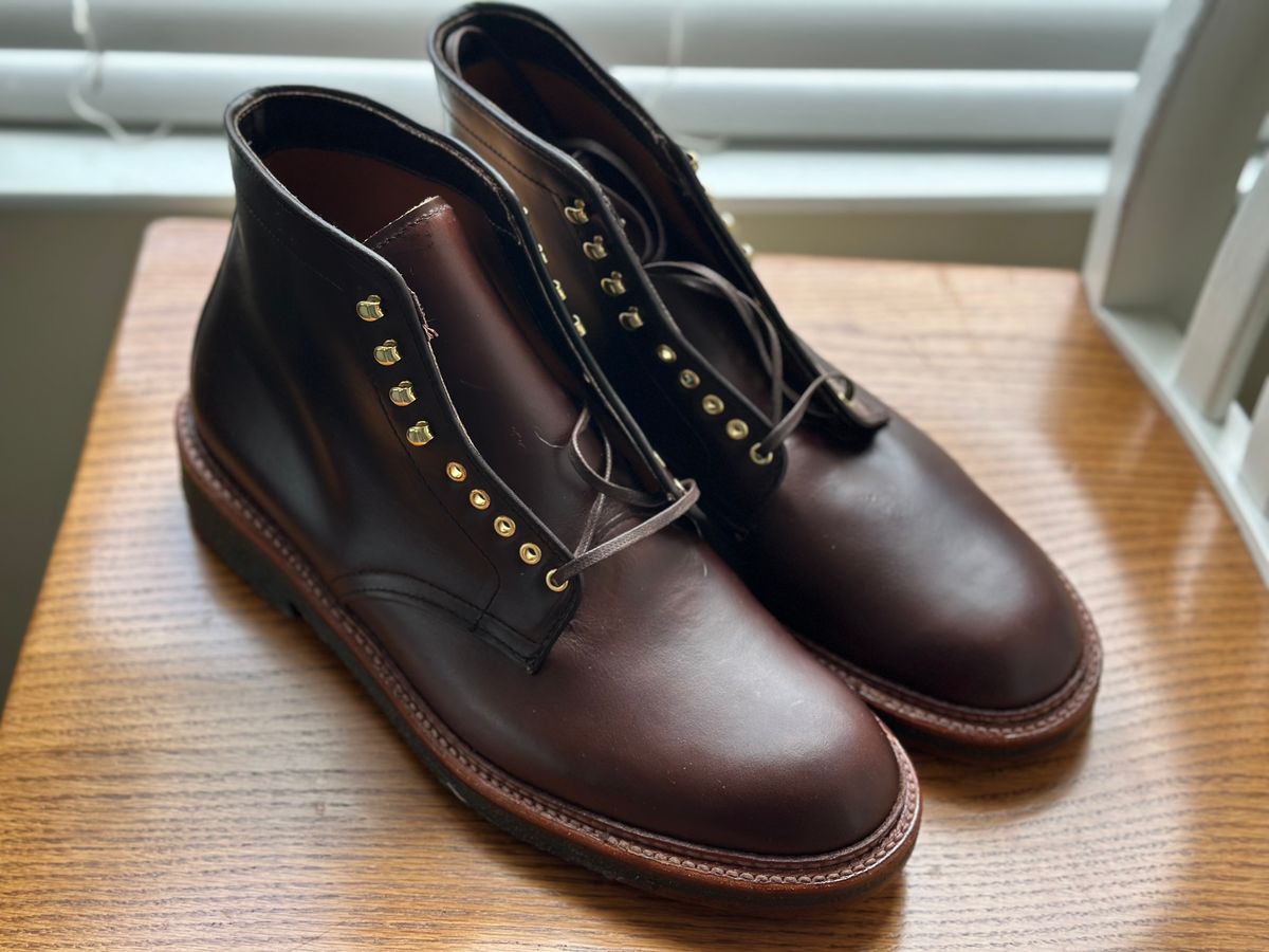 Photo by eric61 on May 7, 2025 of the Alden Indy Boot in Horween Brown Chromexcel.